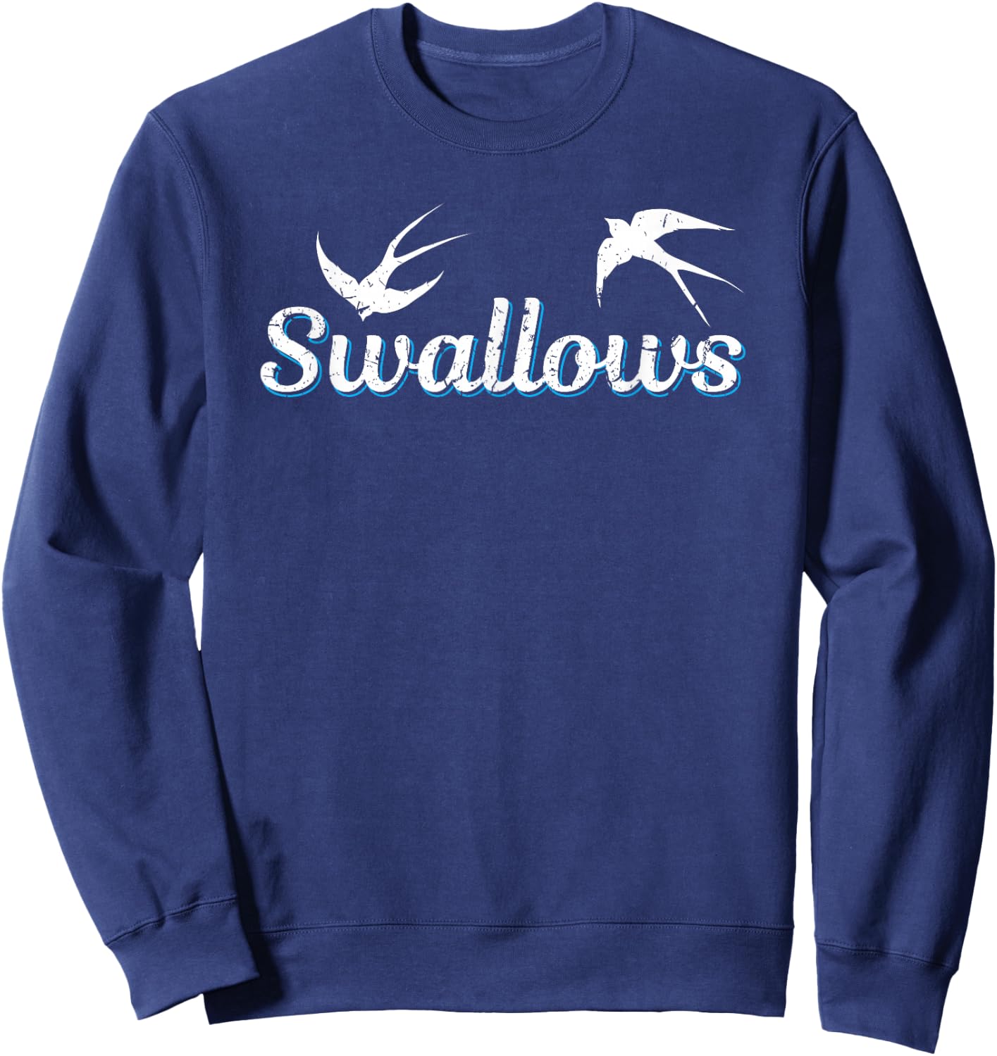 Spit or Swallow Funny Oral Sex BDSM Kinky Feitsh Swallows Sweatshirt - Sweatshirt | Navy