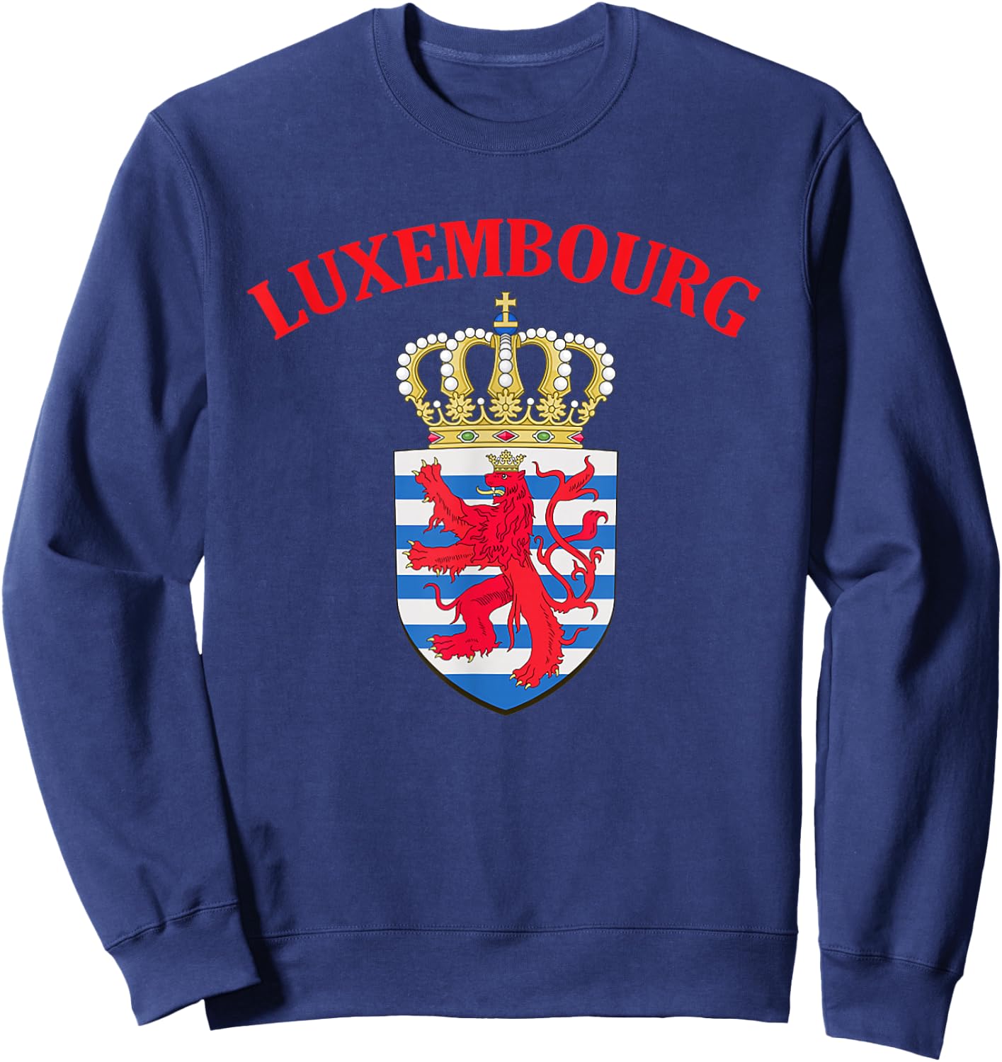 Luxembourg Coat of Arms National Emblem Sweatshirt - Sweatshirt | Navy
