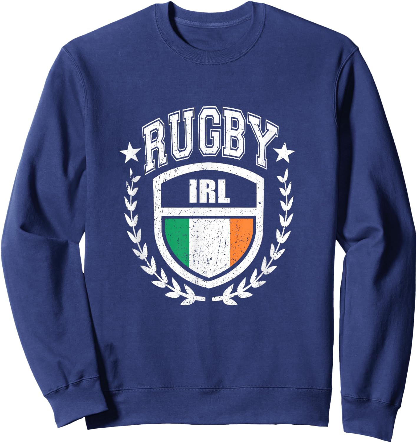 Ireland Rugby Equipment Irish Flag Vintage Sport Sweatshirt - Sweatshirt | Navy