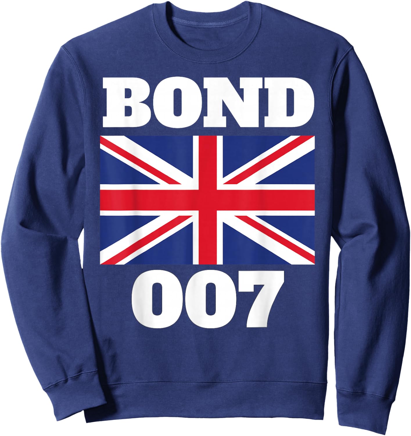 Bond Union Flag 007 Retro Shirt Sweatshirt - Sweatshirt | Navy