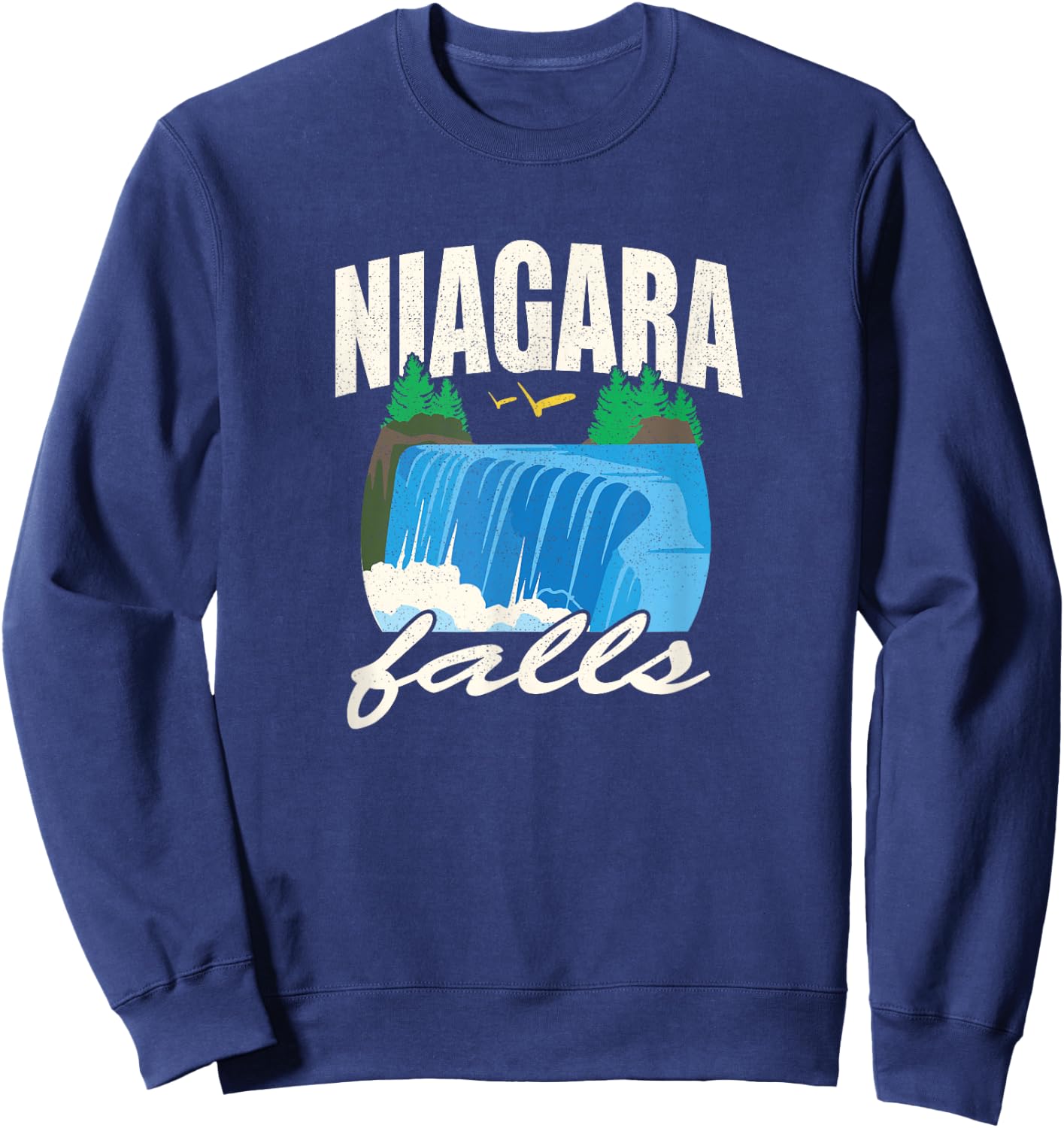 Vintage Niagara Niagra Falls National Park New York T Shirt Sweatshirt - Sweatshirt | Navy