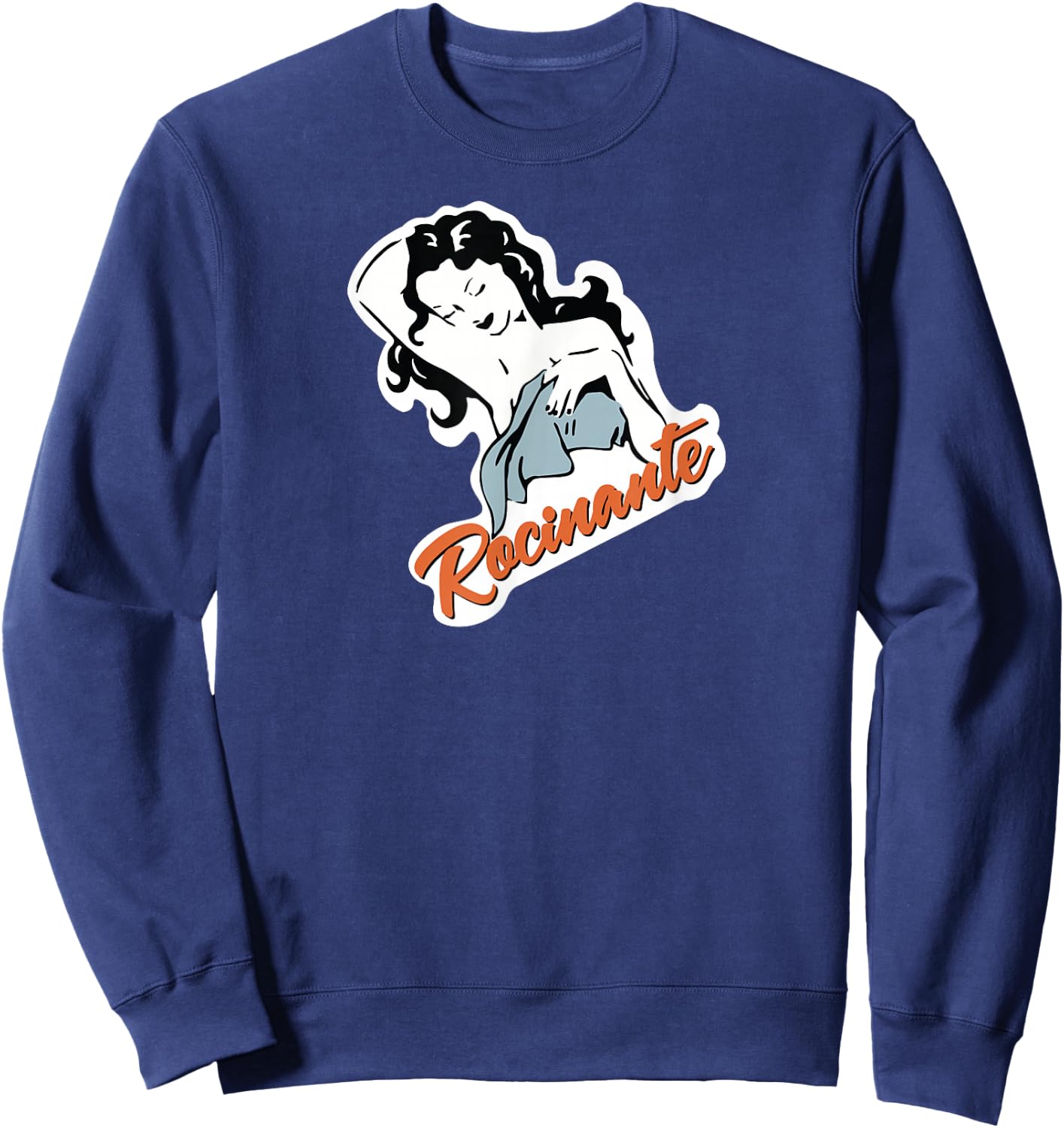 The Expanse Rocinante Logo - Women's Black Cotton 60% Polyester 40% Classic Fit Short Sleeve - Small Sweatshirt - Sweatshirt | Navy