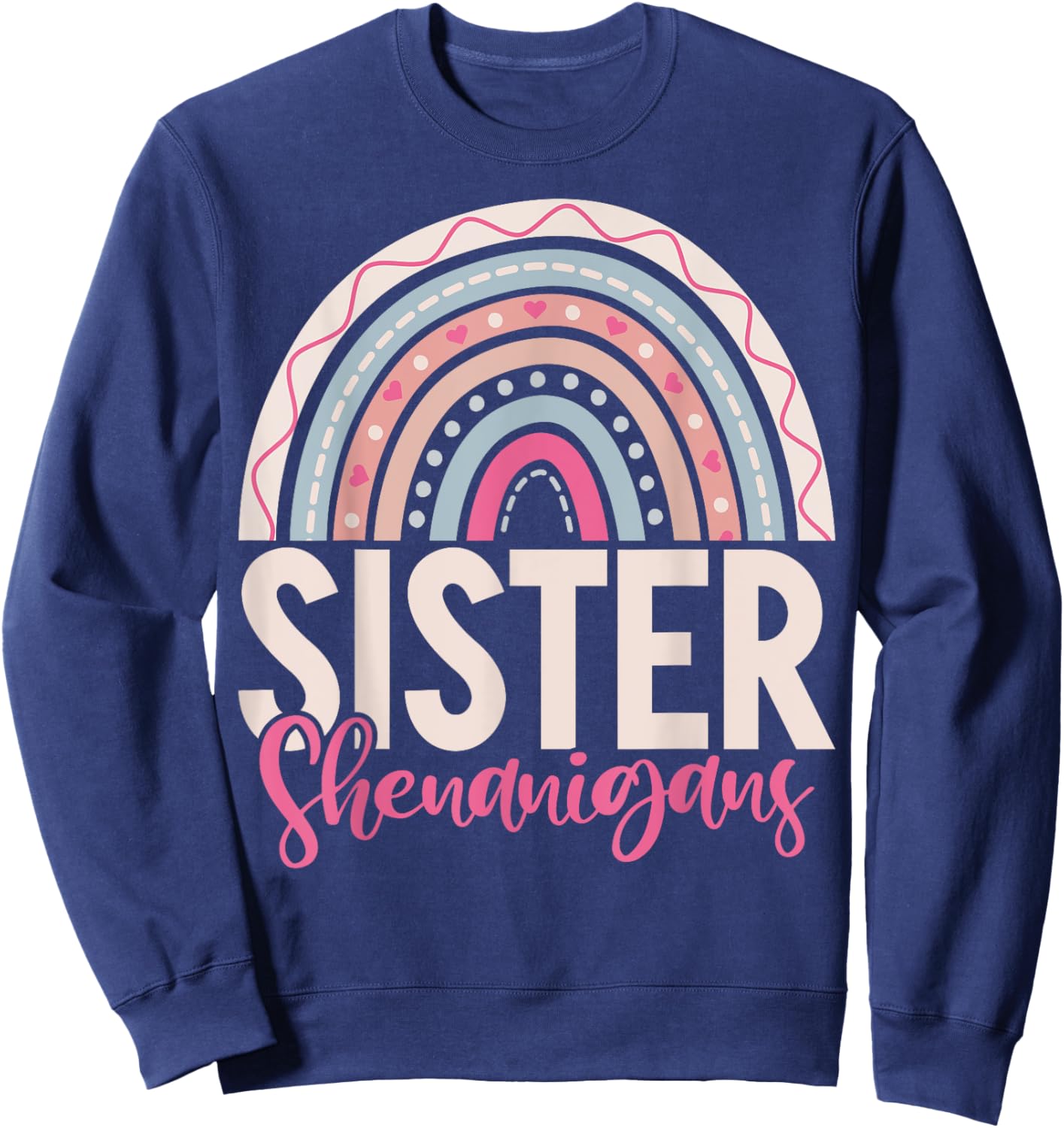 Sister Shenanigans Sister Sweatshirt - Sweatshirt | Navy