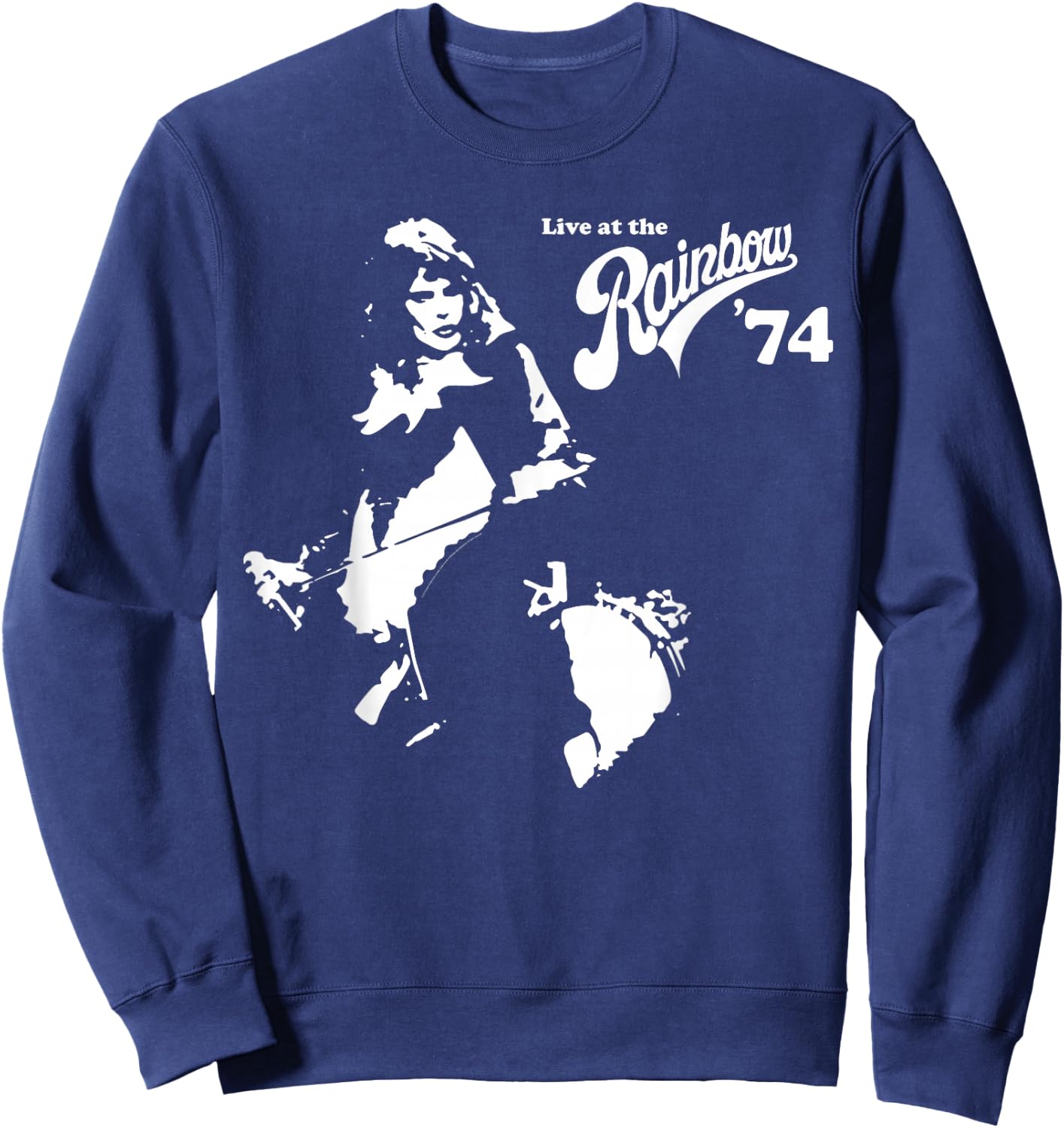 Queen Official Live at The Rainbow 74 Freddie Sweatshirt - Sweatshirt | Navy