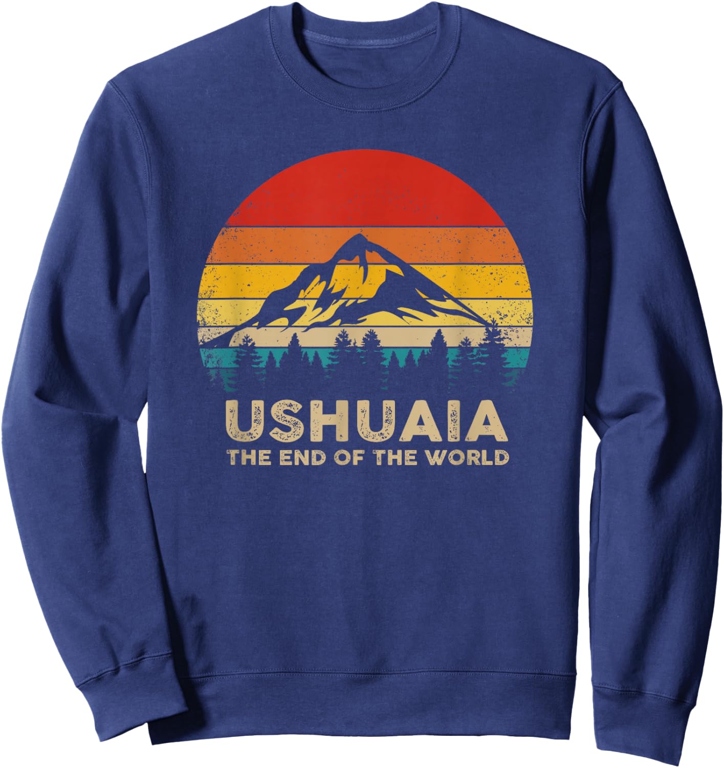 Vintage Ushuaia - Argentina Souvenir T Shirt Sweatshirt - Sweatshirt | Navy