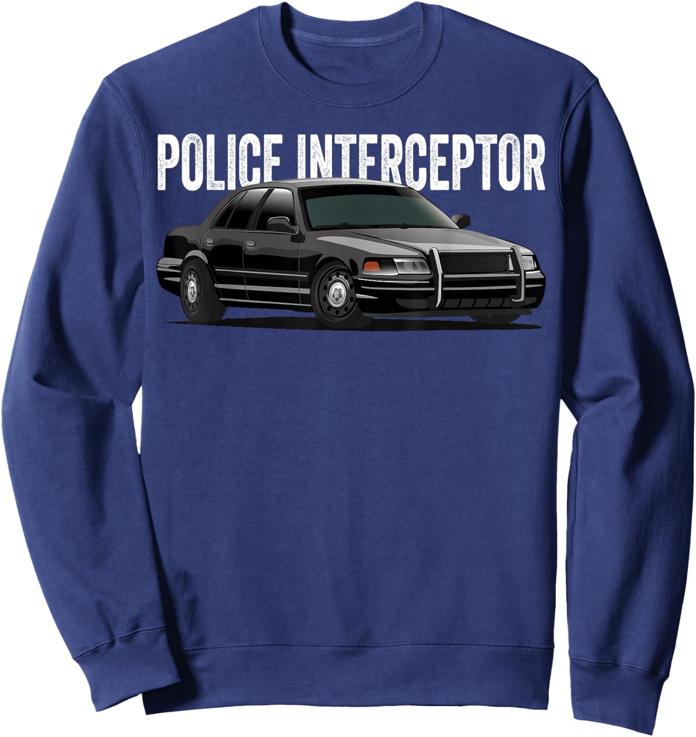 Police Interceptor Crown Vic Patrol car Sweatshirt - Sweatshirt | Navy