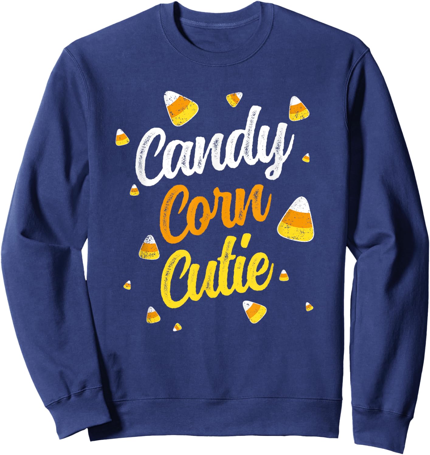 Candy Corn Cutie Halloween Cute Party Sweatshirt - Sweatshirt | Navy
