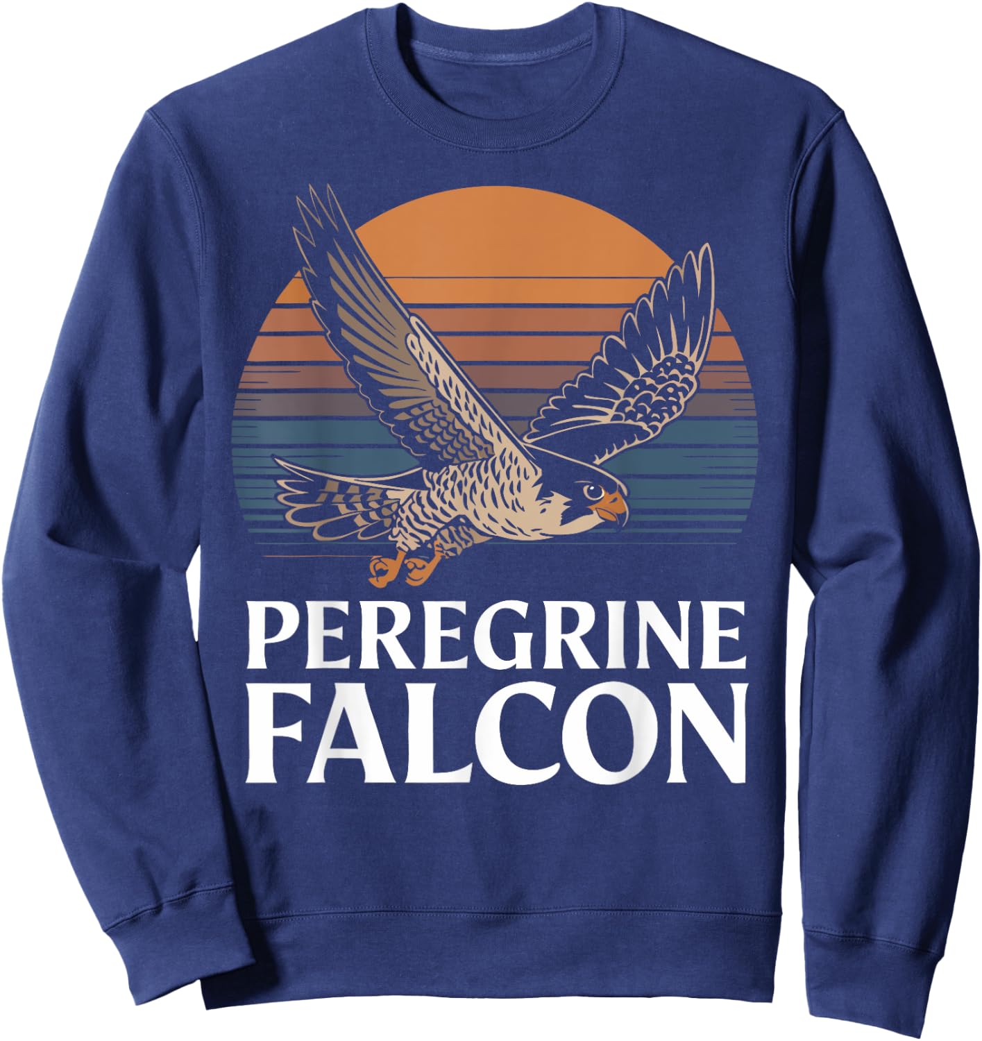 Peregrine Falcon Bird Of Prey Falcon Sweatshirt - Sweatshirt | Navy