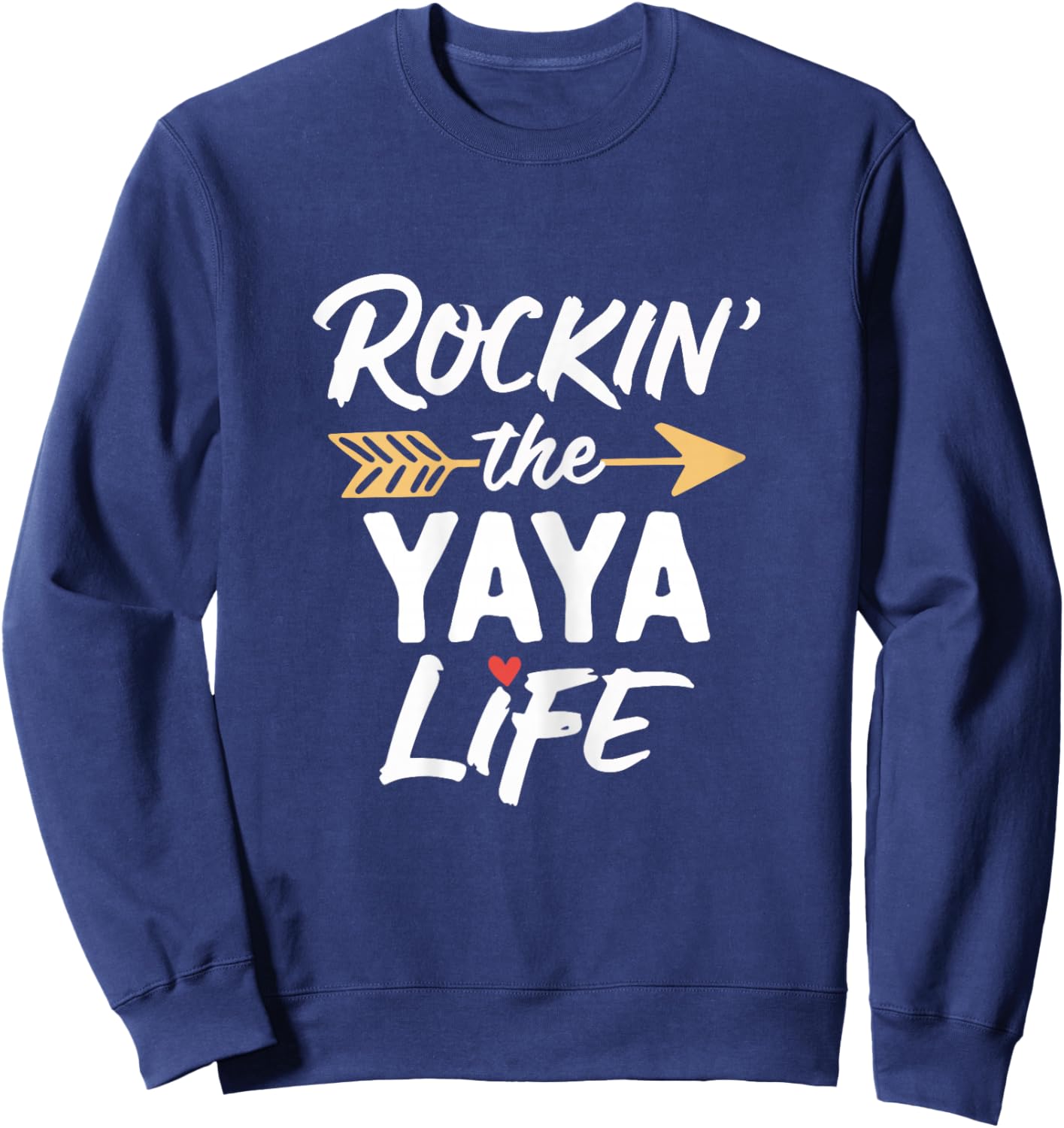 Rockin' The Yaya Life Cute Rocking Cool Sweatshirt - Sweatshirt | Navy