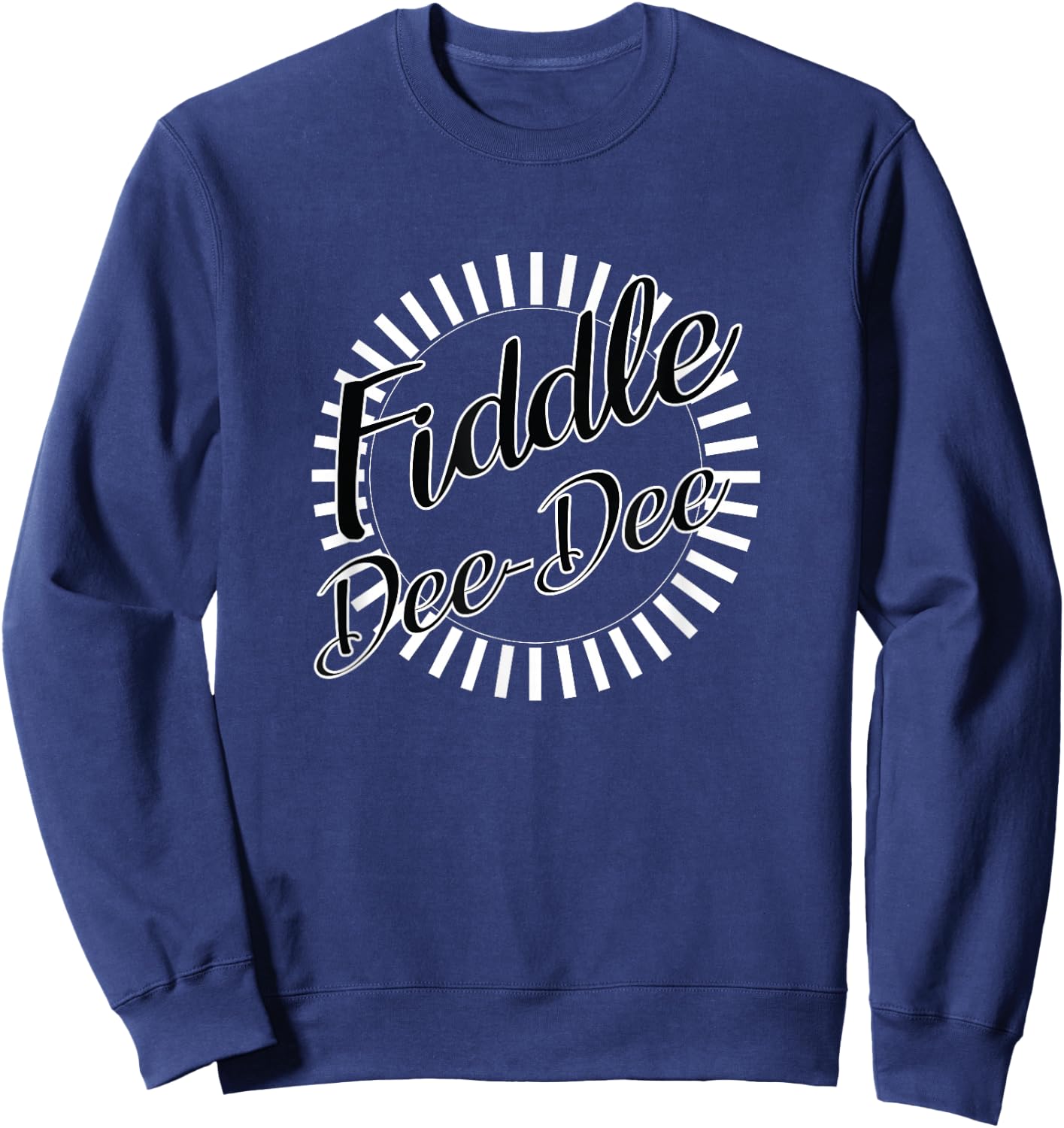 Lovely Women's Blue Fiddle Dee Dee Retro Classic Fit Short Sleeve Sweatshirt - Sweatshirt | Navy
