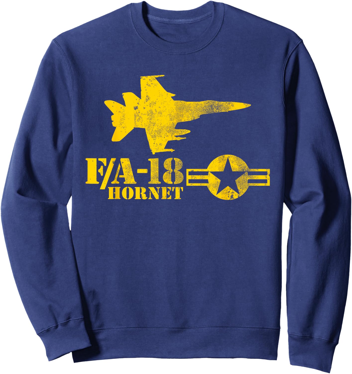 Navy Fighter Jet - F/A-18 Hornet Sweatshirt - Sweatshirt | Navy
