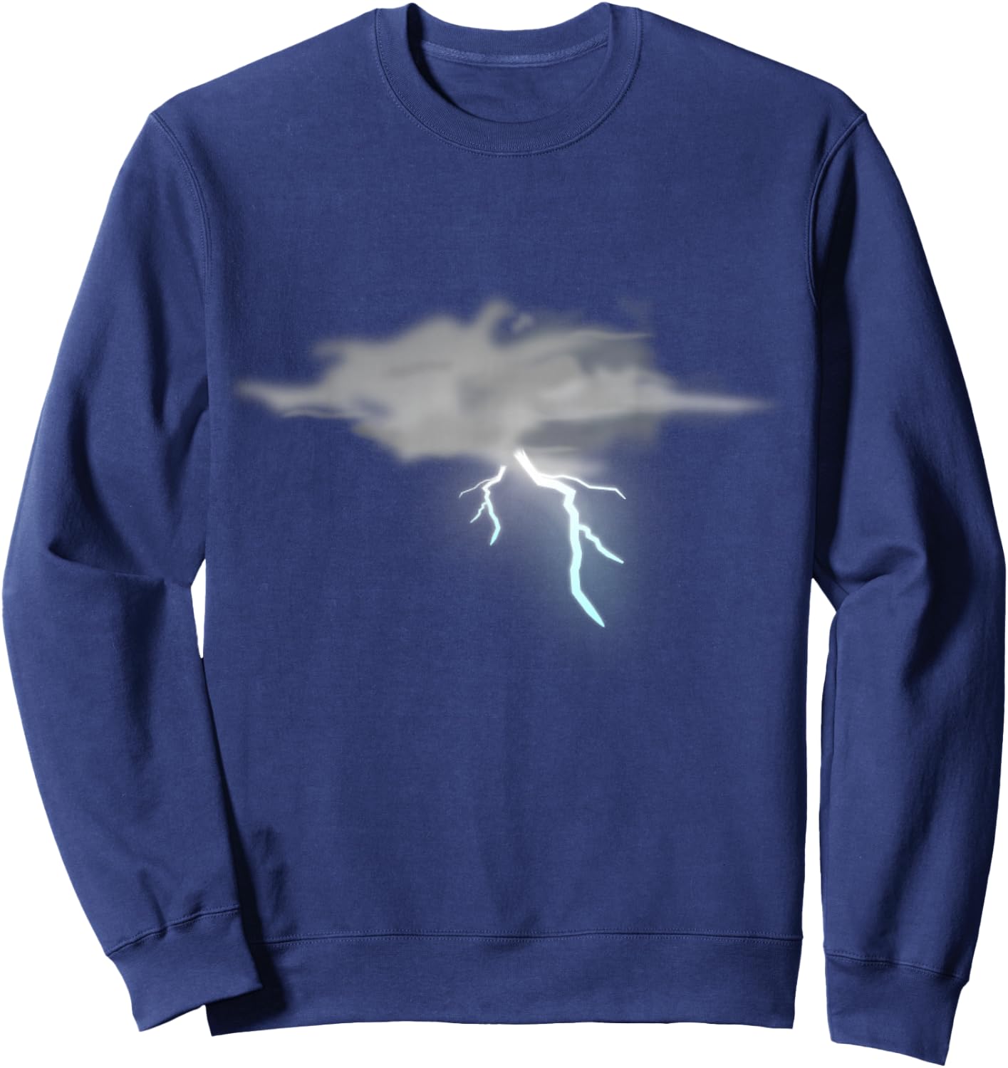 Storm Cloud Lightning Bad Weather Sweatshirt - Sweatshirt | Navy