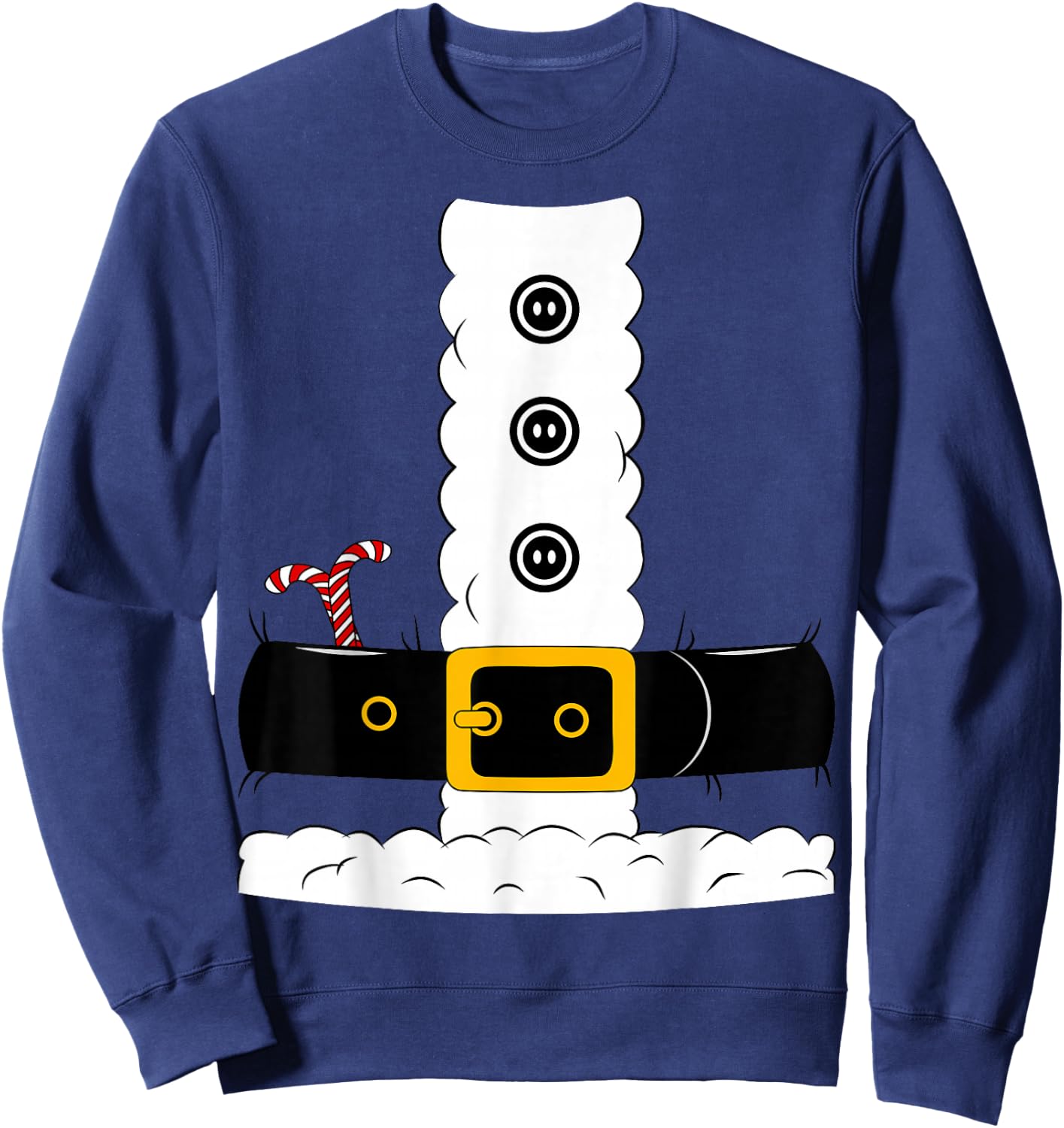 Christmas Santa Claus Suit Adult Men Women Kids Sweatshirt - Sweatshirt | Navy