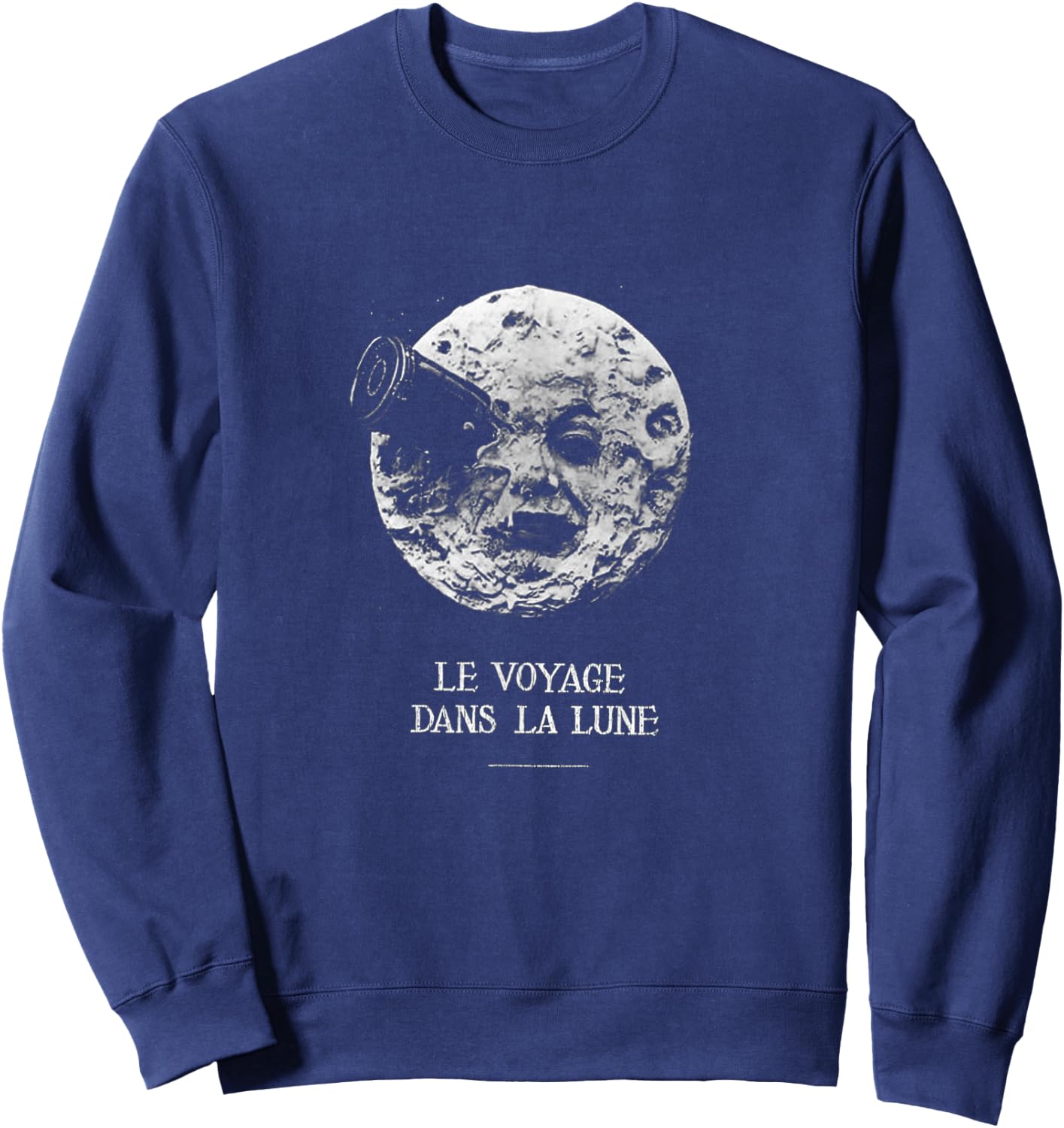 A Trip to the Moon (1902) Silent Movie Moon Sweatshirt - Sweatshirt | Navy
