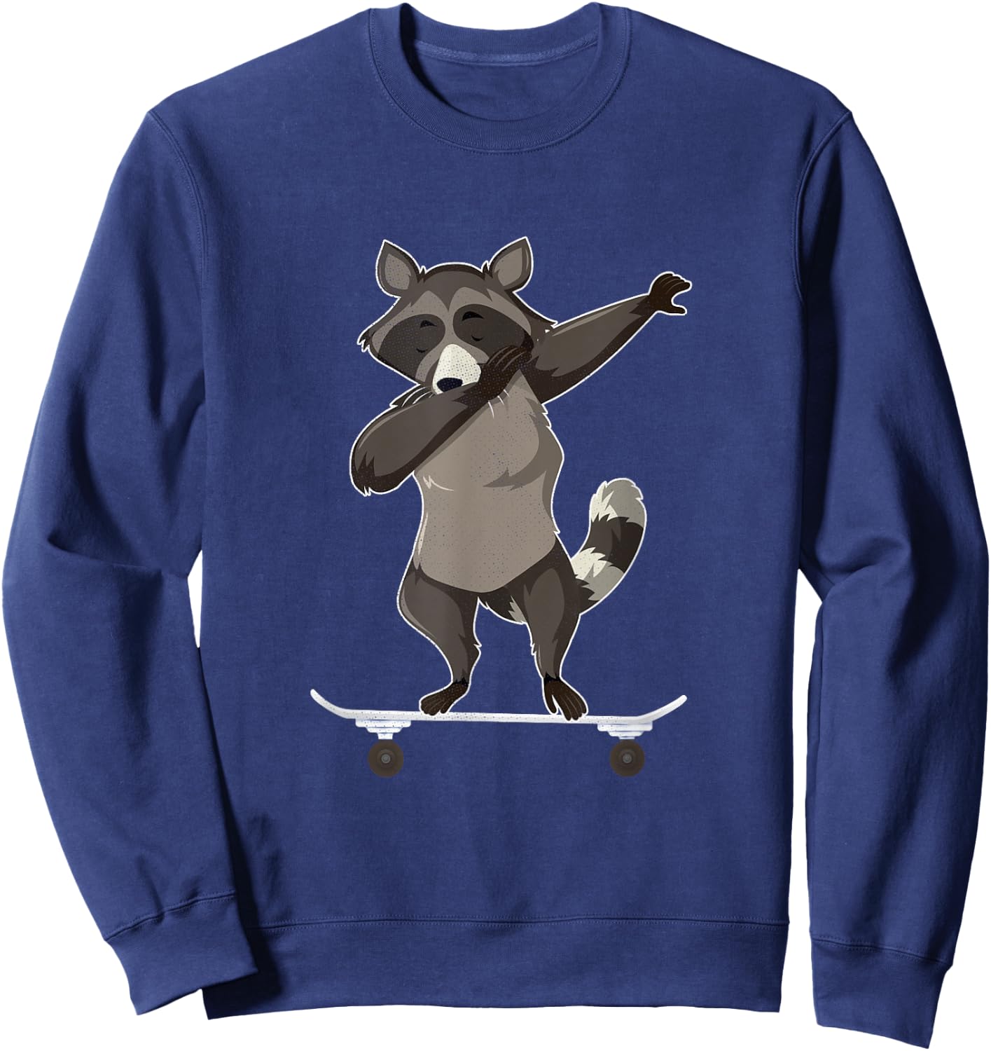 Skateboarding Raccoon on Skateboard Gift Skater Sweatshirt - Sweatshirt | Navy