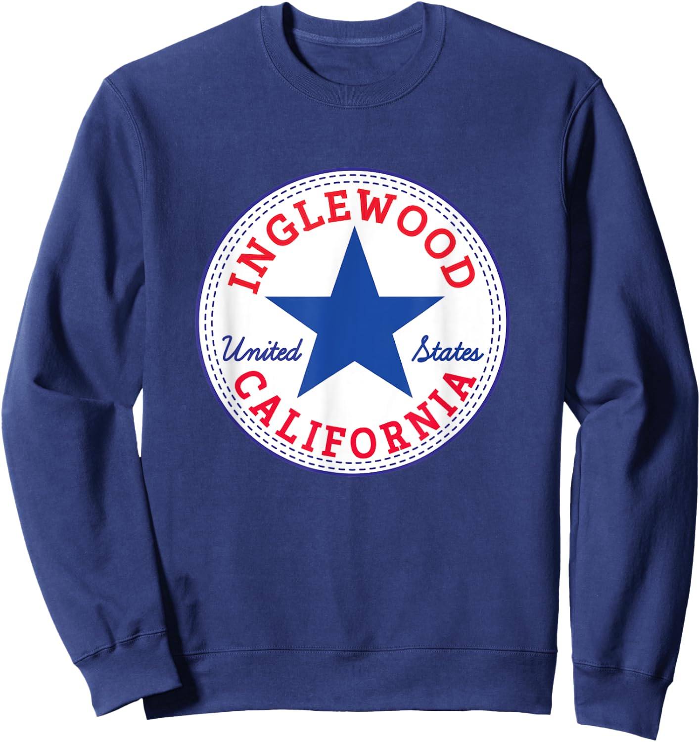 Inglewood Los Angeles County California urban Surf Outfit Sweatshirt - Sweatshirt | Navy