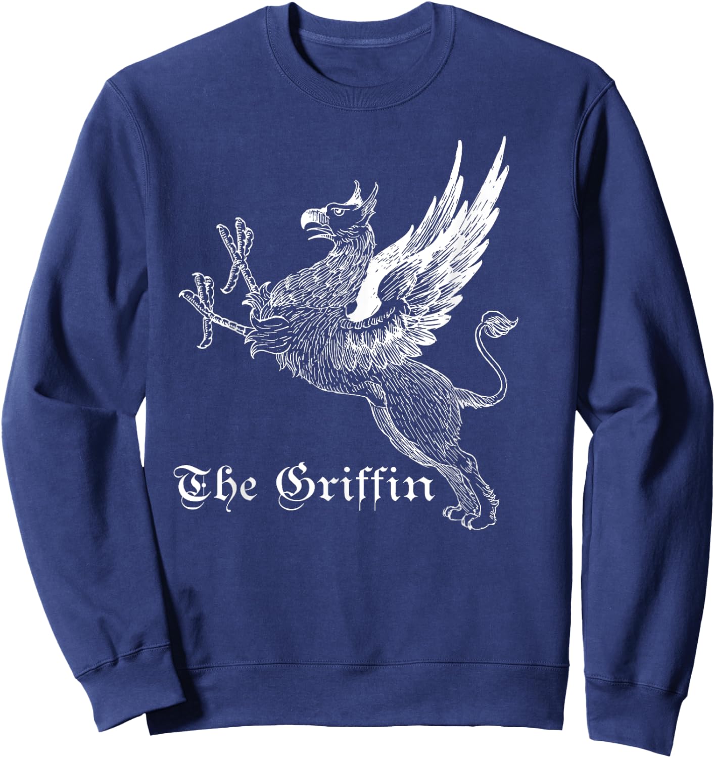 The Griffin Mythical Griffin Shirt White Lines Sweatshirt - Sweatshirt | Navy