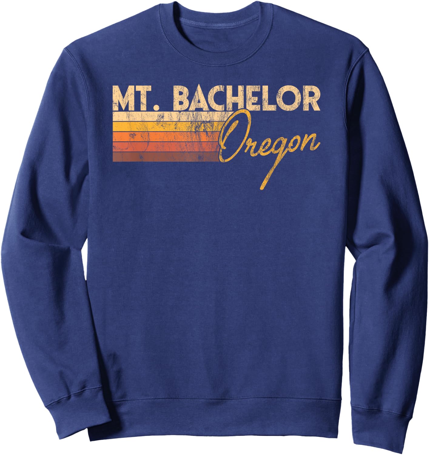 Mt. Bachelor Oregon Sweatshirt - Sweatshirt | Navy