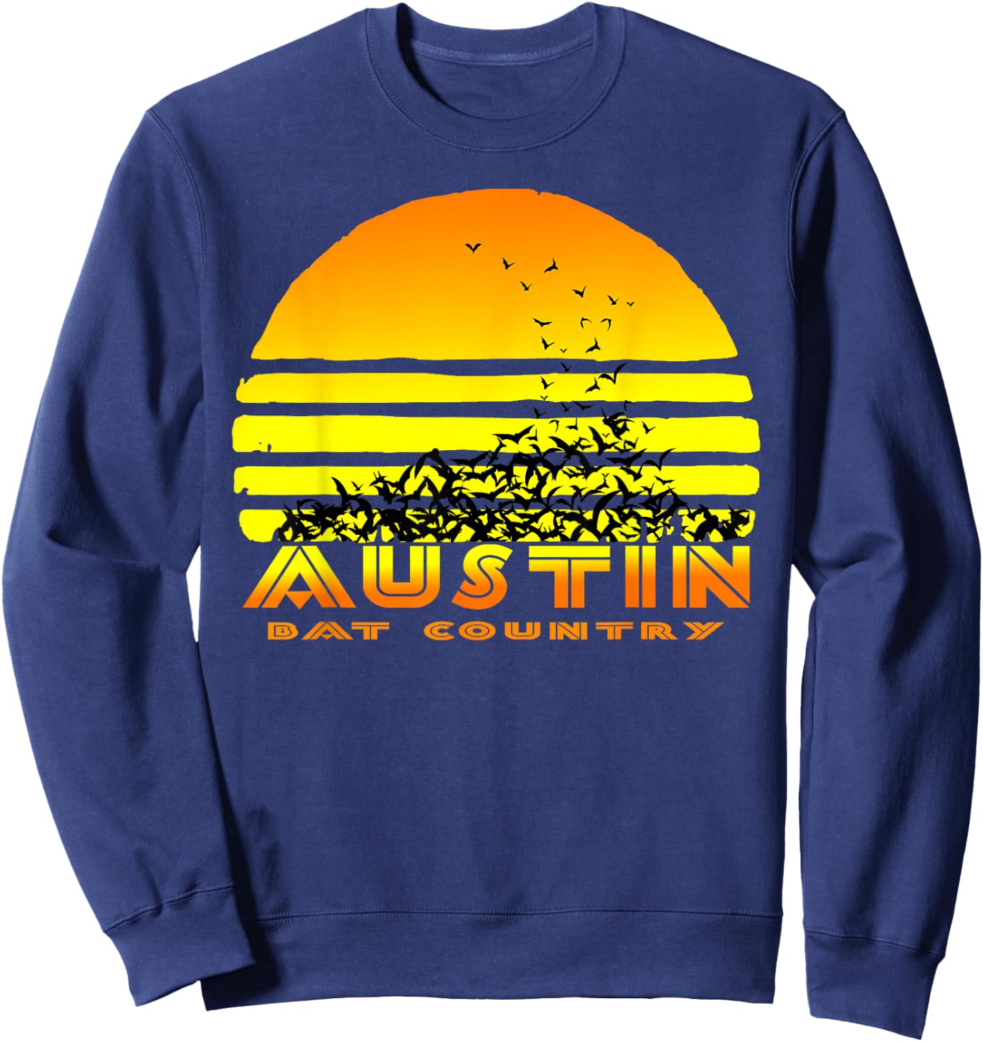 Austin, TX - Souvenir Bat Country Sweatshirt - Sweatshirt | Navy