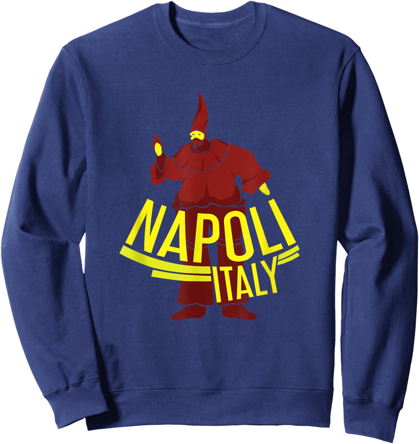 Napoli Pulcinella T Shirt Naples Italy Jersey Sweatshirt - Sweatshirt | Navy