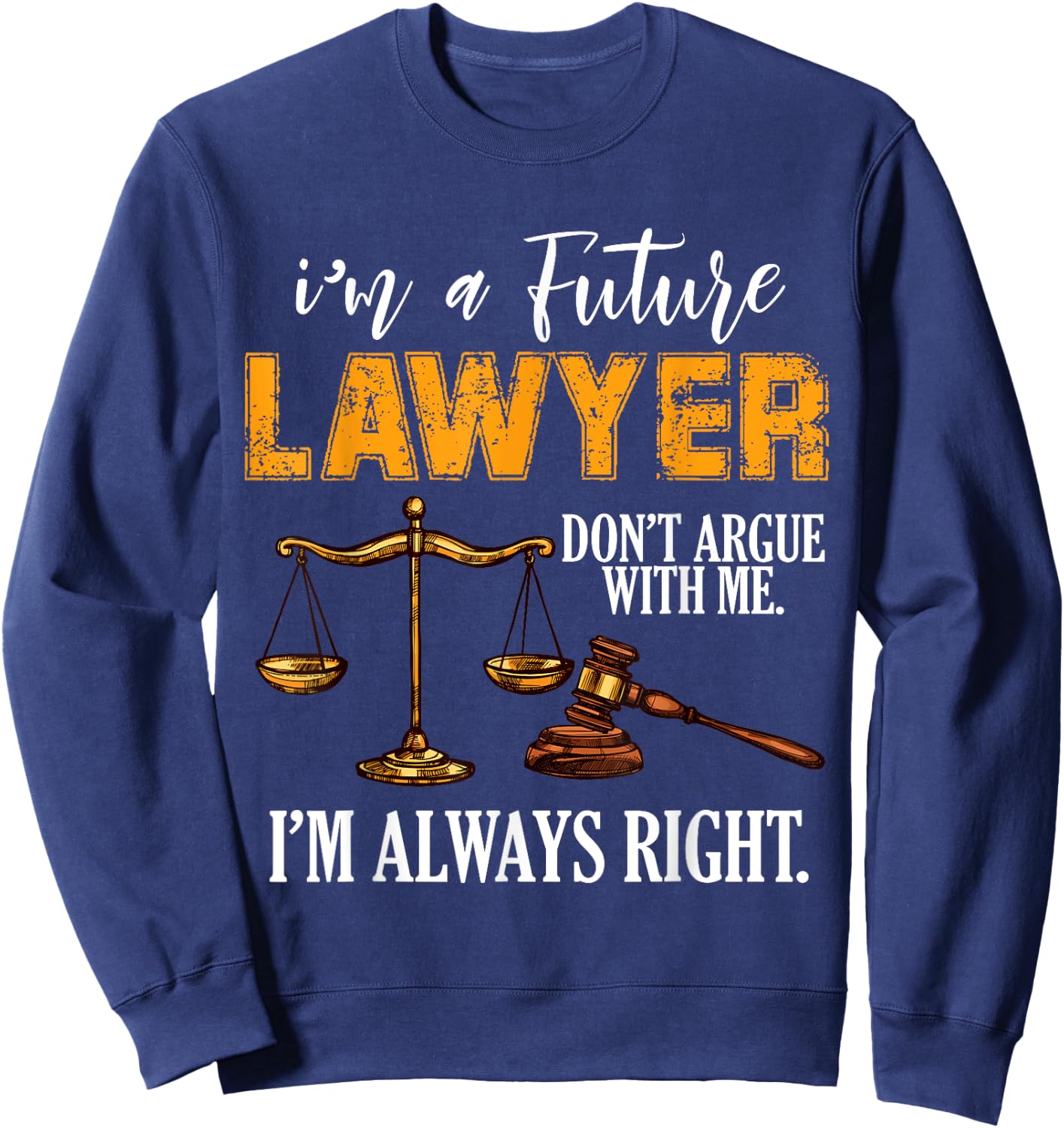 I'm a Future Lawyer Sweatshirt - Sweatshirt | Navy