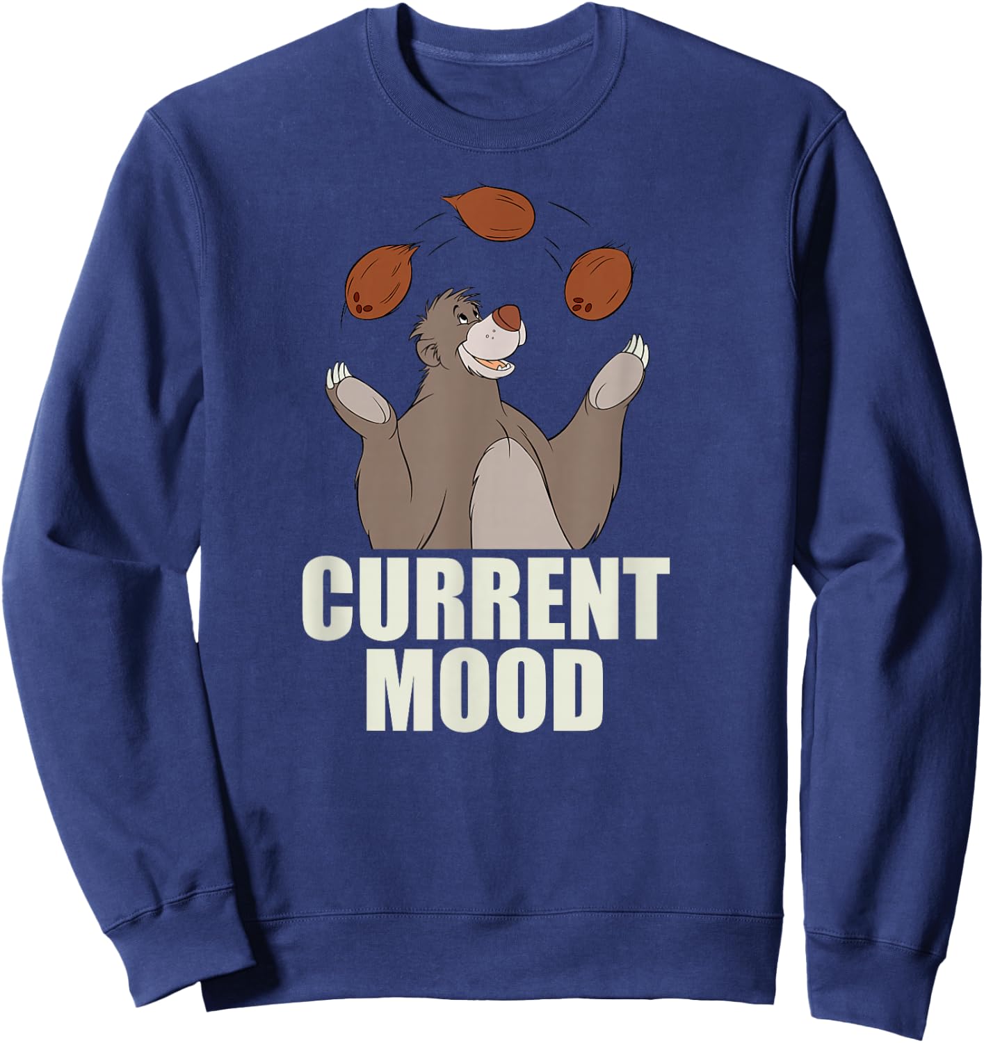 Disney - The Jungle Book Baloo Current Mood Sweatshirt - Sweatshirt | Navy