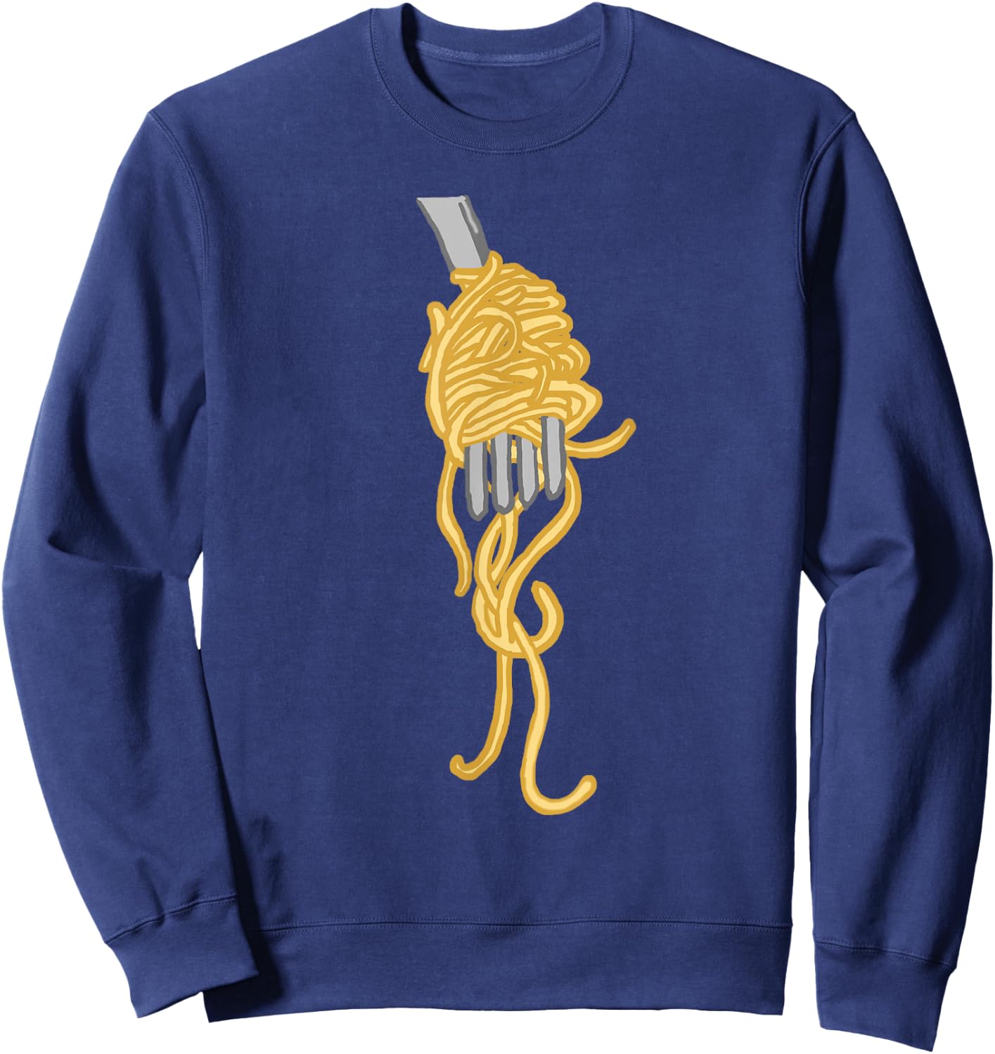 Spaghetti Pasta Noodles Italian Kitchen Chef Gourmet Sweatshirt - Sweatshirt | Navy