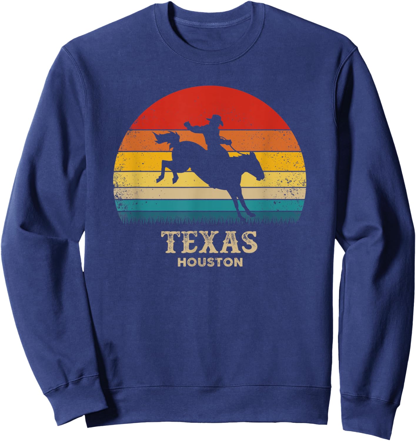 Vintage Texas - Houston Rodeo Souvenir Sweatshirt - Sweatshirt | Navy
