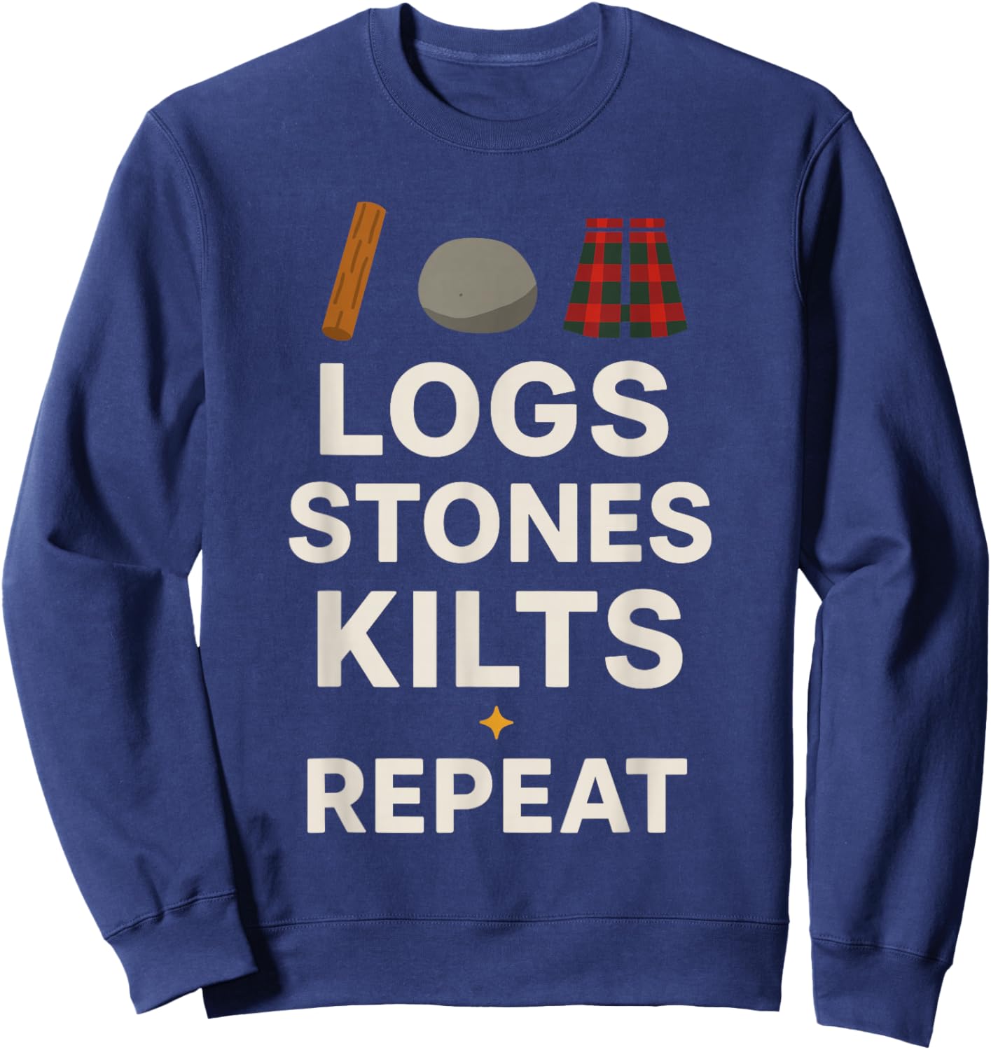 Highland Games Caber Tosser Clan Pride Scotland Strength Sweatshirt - Sweatshirt | Navy