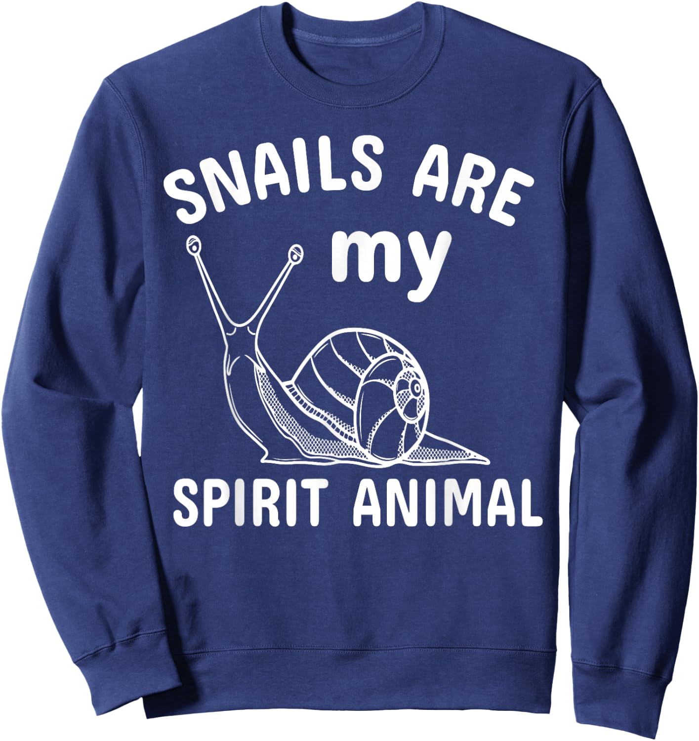 Snails Are My Favorite Animal Sweatshirt - Sweatshirt | Navy