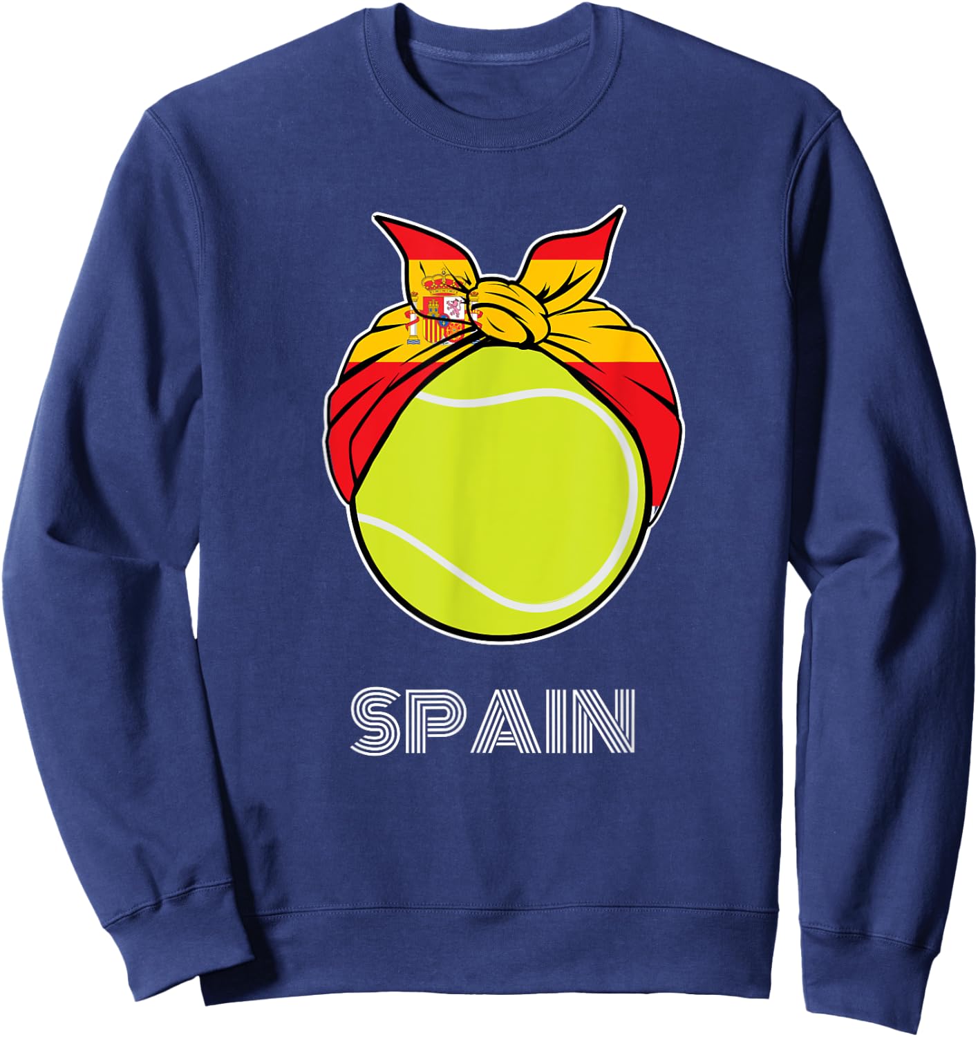 Spain Tennis Top for Spanish Players, Fans or Coach Sweatshirt - Sweatshirt | Navy