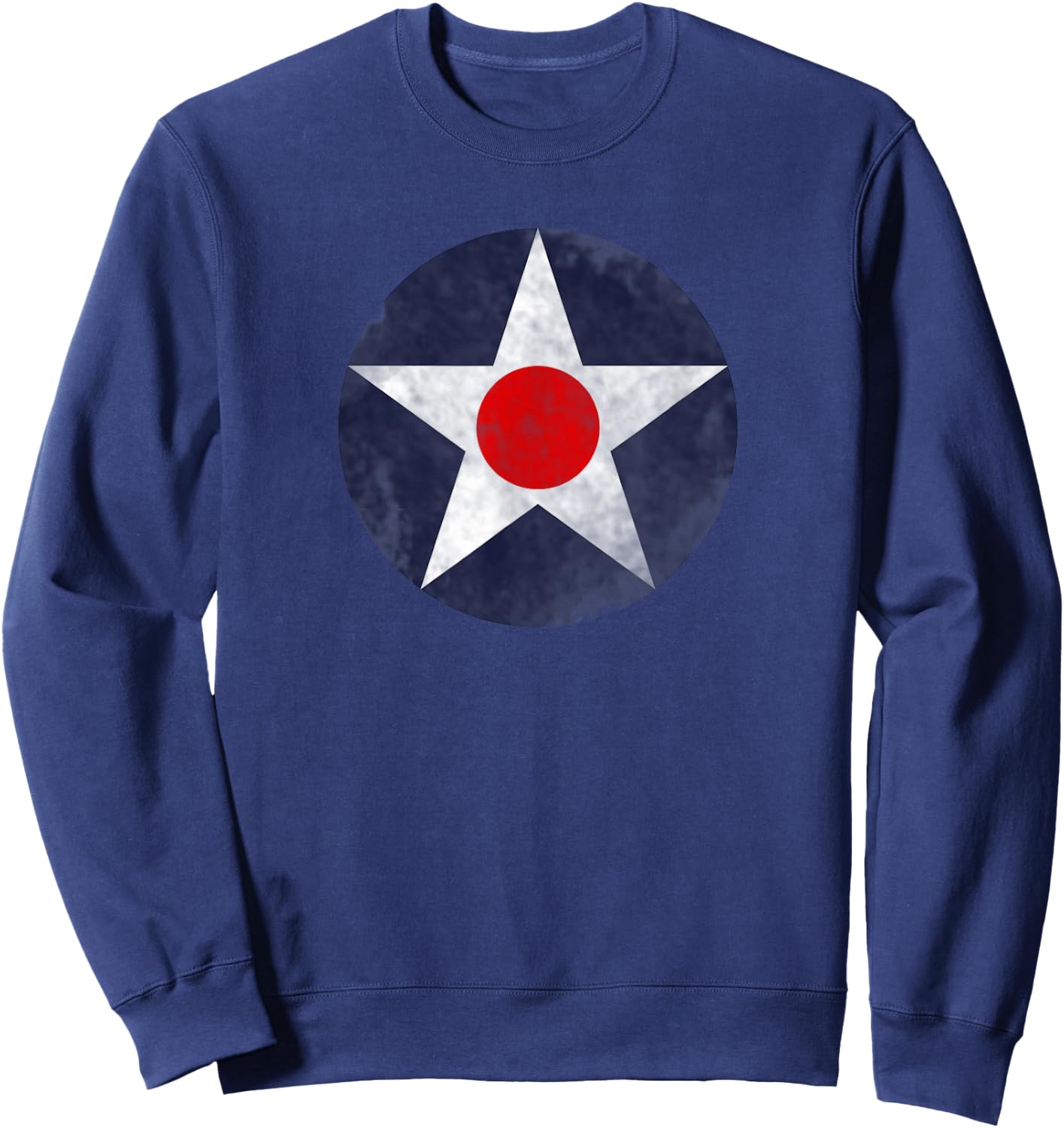 US Aircraft Star Roundel (Weathered) Sweatshirt - Sweatshirt | Navy