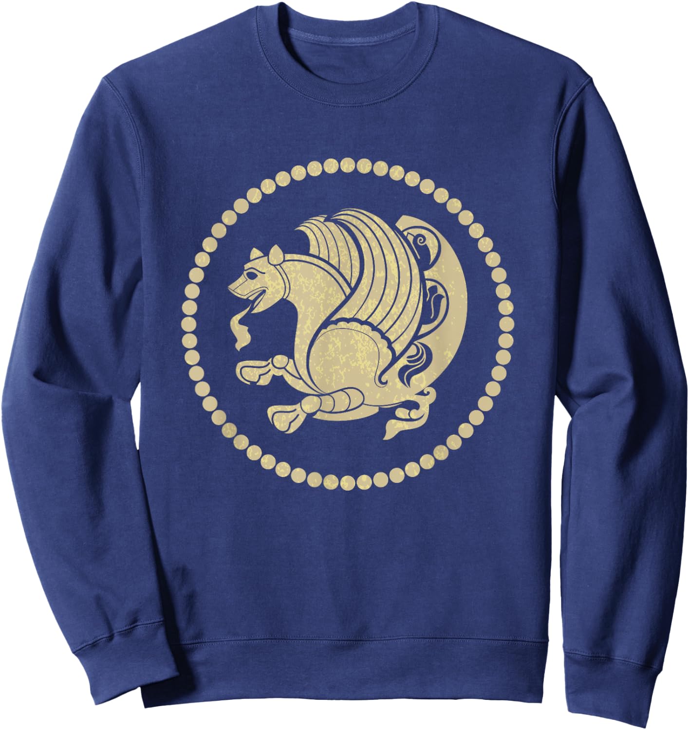 Simurgh Iranian Mythology Senmurv Persia Symbol Sweatshirt - Sweatshirt | Navy
