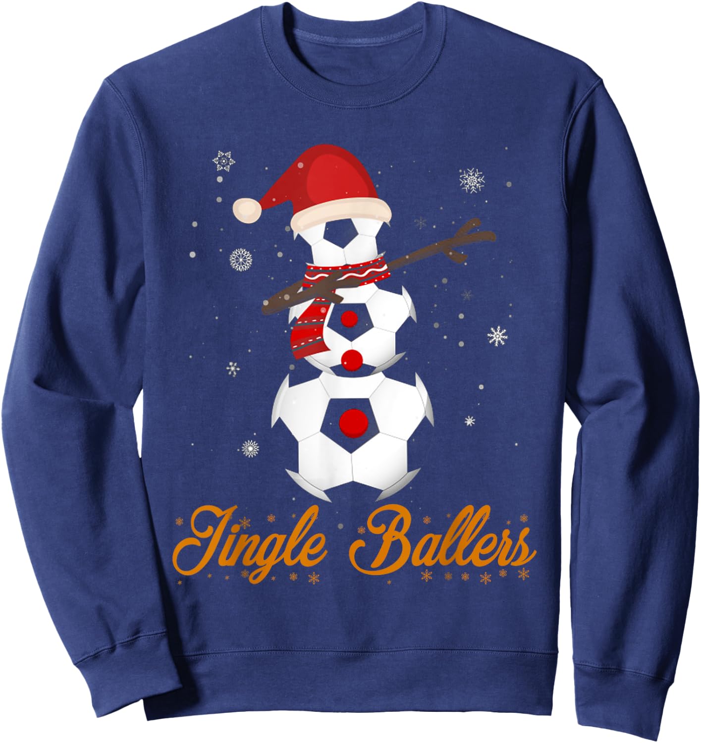 Christmas Soccer Football Jingle Ballers Gift Sweatshirt - Sweatshirt | Navy