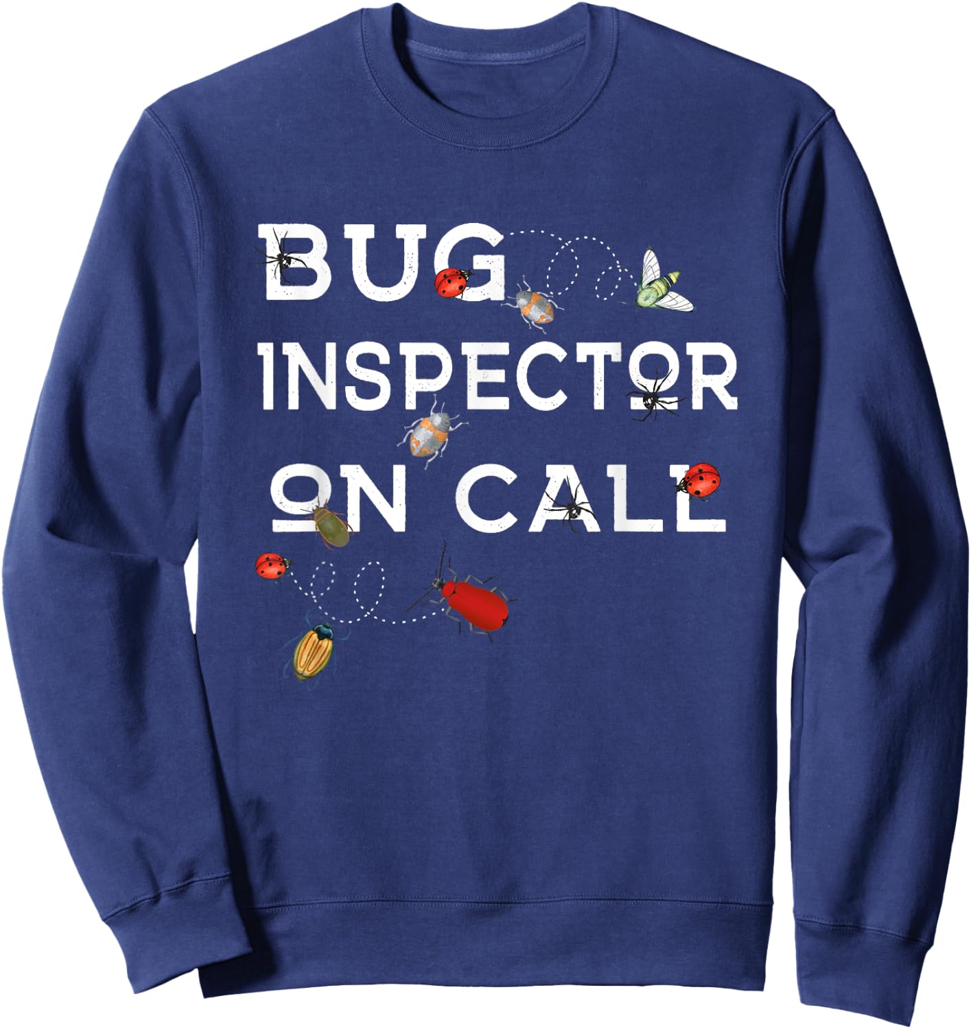 Kids Bug Inspector Shirt On Call Boy Girl Sweatshirt - Sweatshirt | Navy