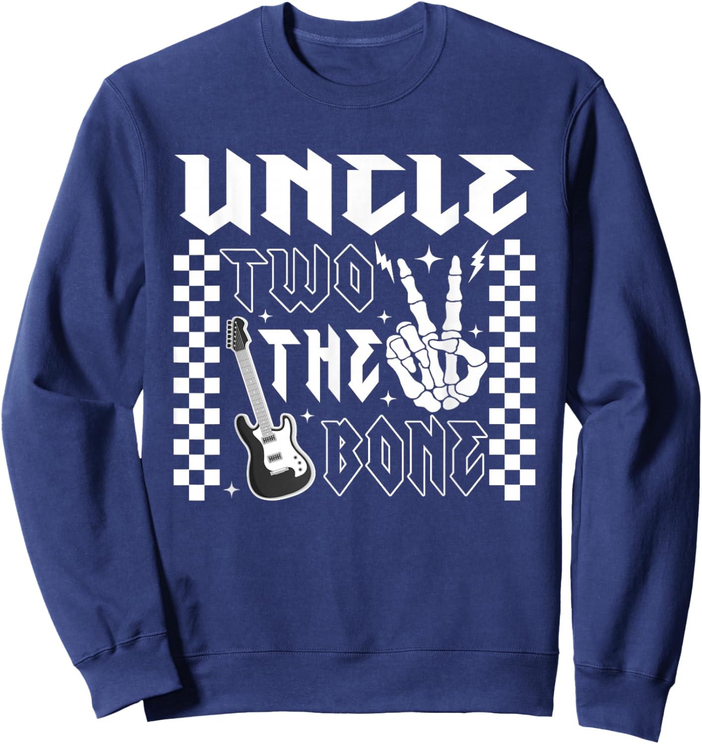 Uncle of The Bad Two the Bone Birthday 2 Years Old Sweatshirt - Sweatshirt | Navy