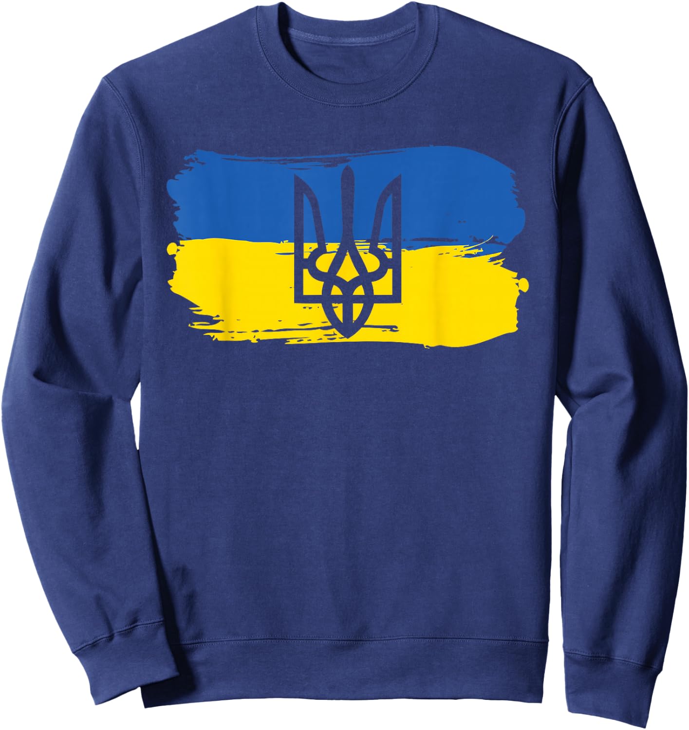 Ukraine Ukrainian Flag Ukrainians Gift Sweatshirt - Sweatshirt | Navy