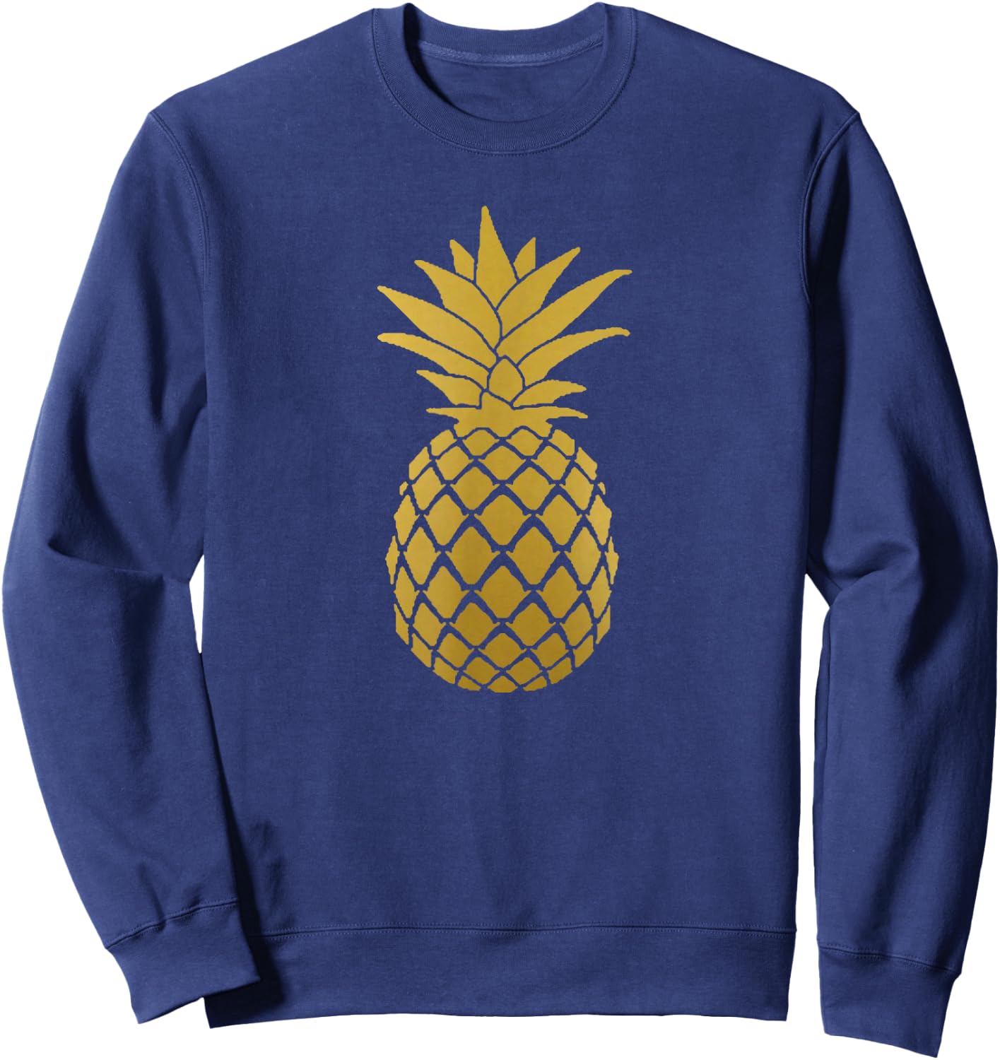Pineapple Gold Cute Beach Women Sweatshirt - Sweatshirt | Navy