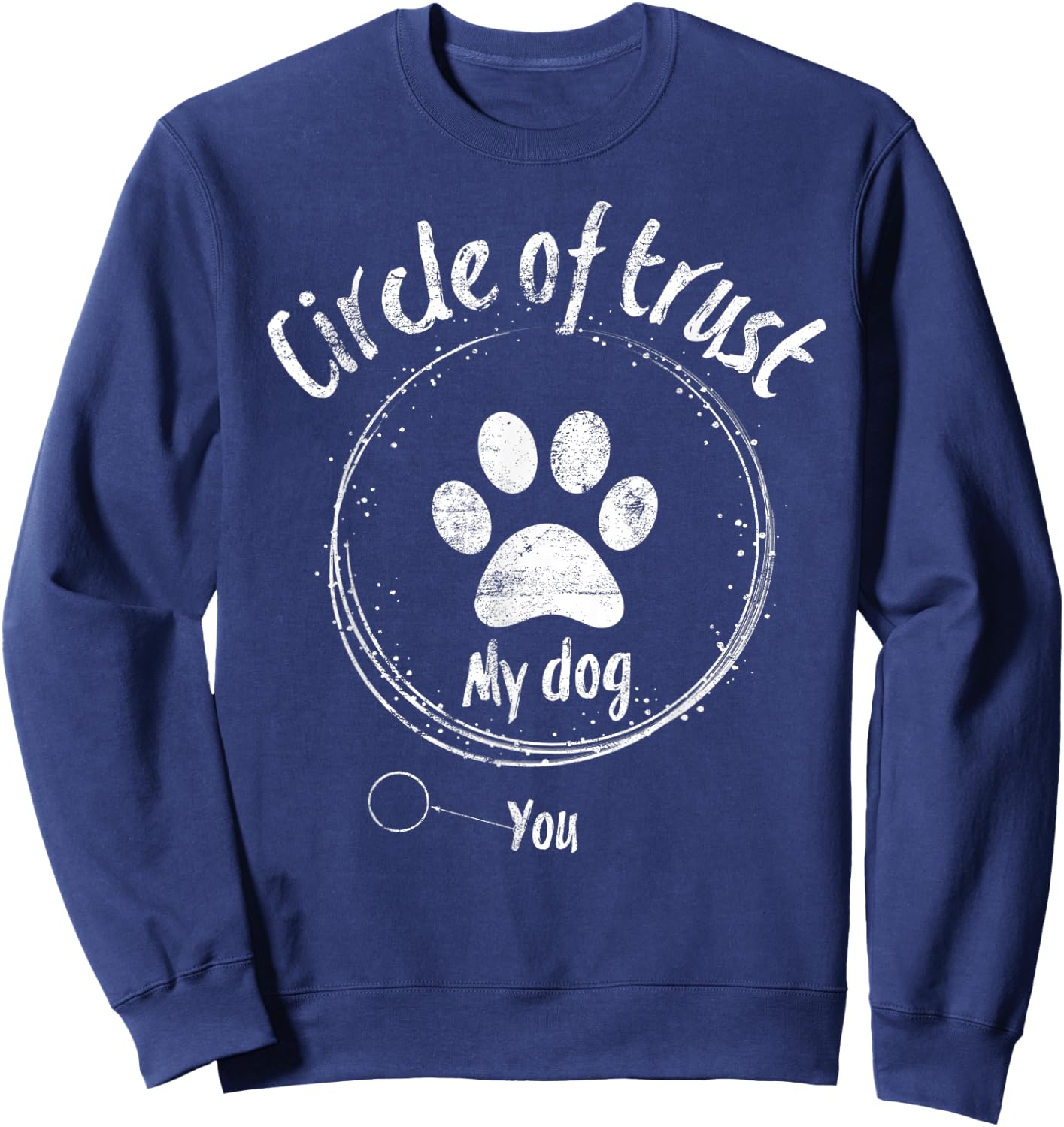 Circle of Trust Paw Print T Shirt Sweatshirt - Sweatshirt | Navy