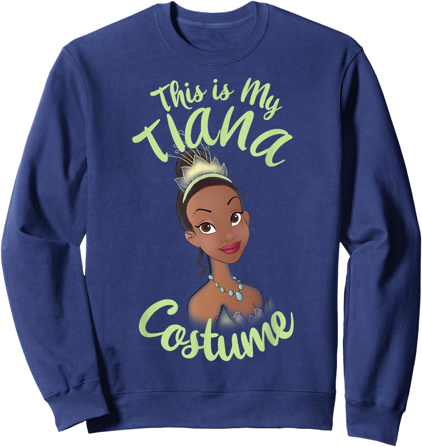 Disney The Princess and The Frog My Tiana Halloween Costume Sweatshirt - Sweatshirt | Navy