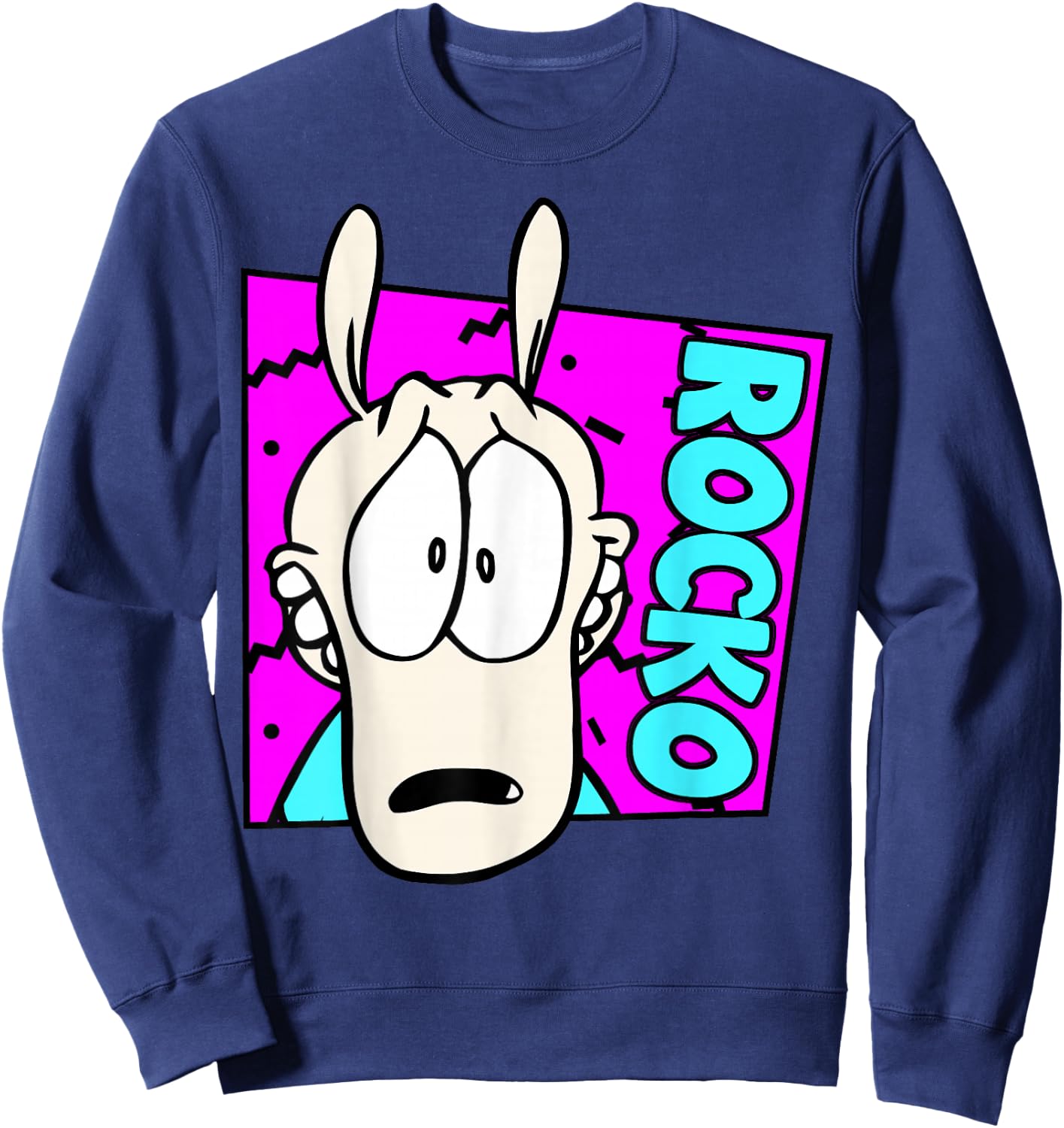 Nickelodeon Rocko's Modern Life Large Character Sweatshirt - Sweatshirt | Navy