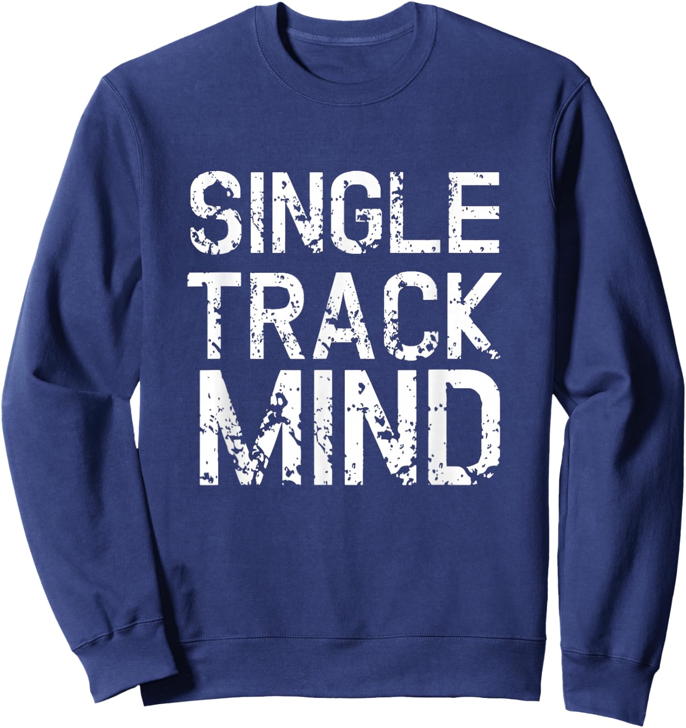 Single Track Mountain Bike Biking Biker Cycling Sweatshirt - Sweatshirt | Navy