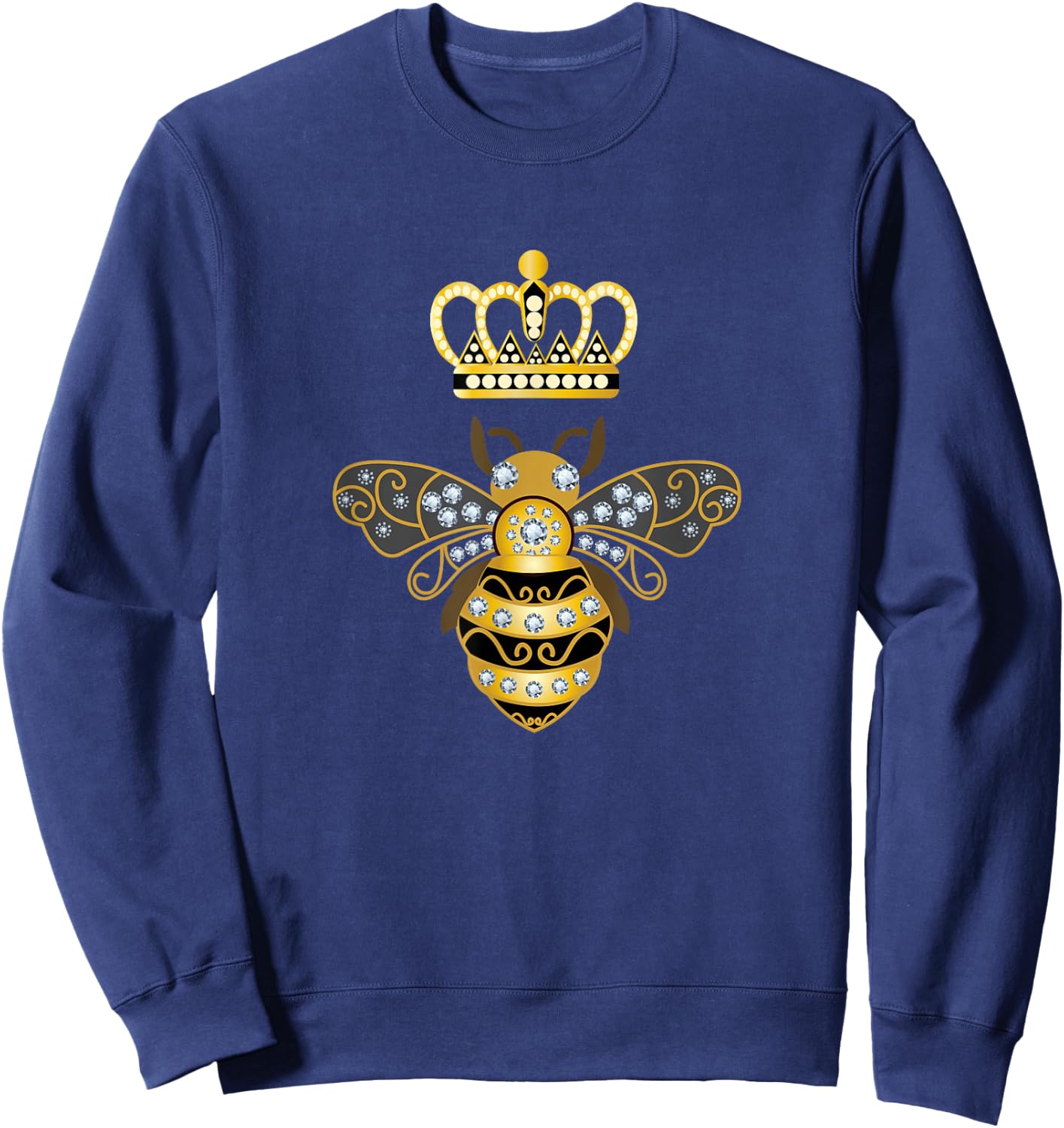 Queen Bee Shirt, Honey Bee Shirt, Bug Shirt, Vintage Sweatshirt - Sweatshirt | Navy