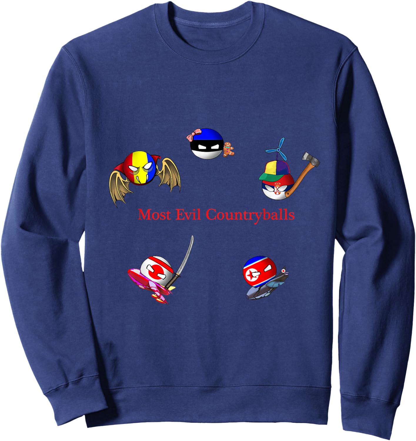 Most Evil Countryballs Sweatshirt - Sweatshirt | Navy