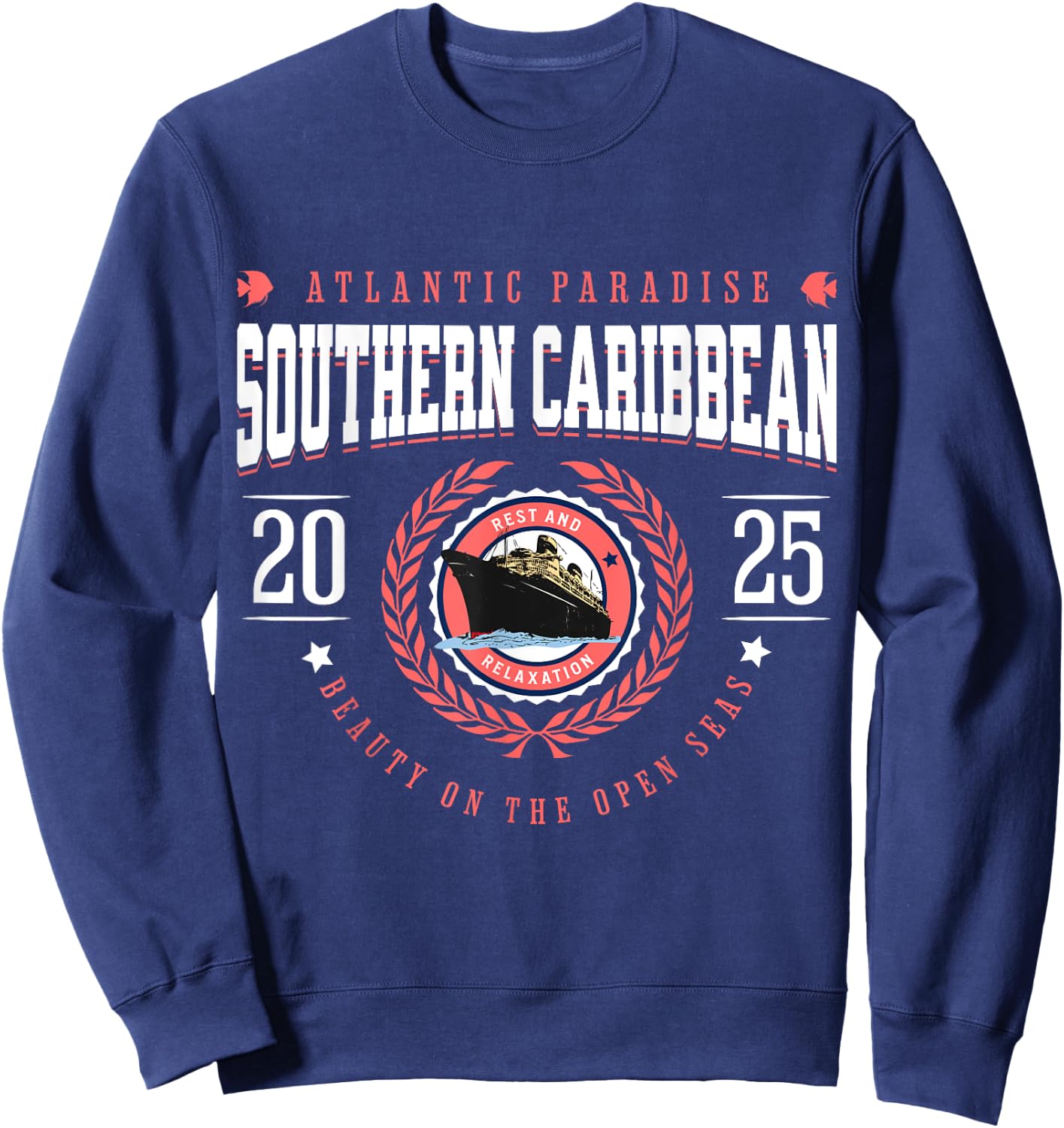 Southern Caribbean Cruise 2025 Vacation Souvenir Sweatshirt - Sweatshirt | Navy