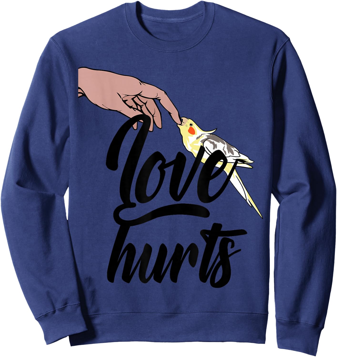 Funny Cockatiel Shirt - Gift Cockatiel Bird Mom or Dad Sweatshirt - Sweatshirt | Navy