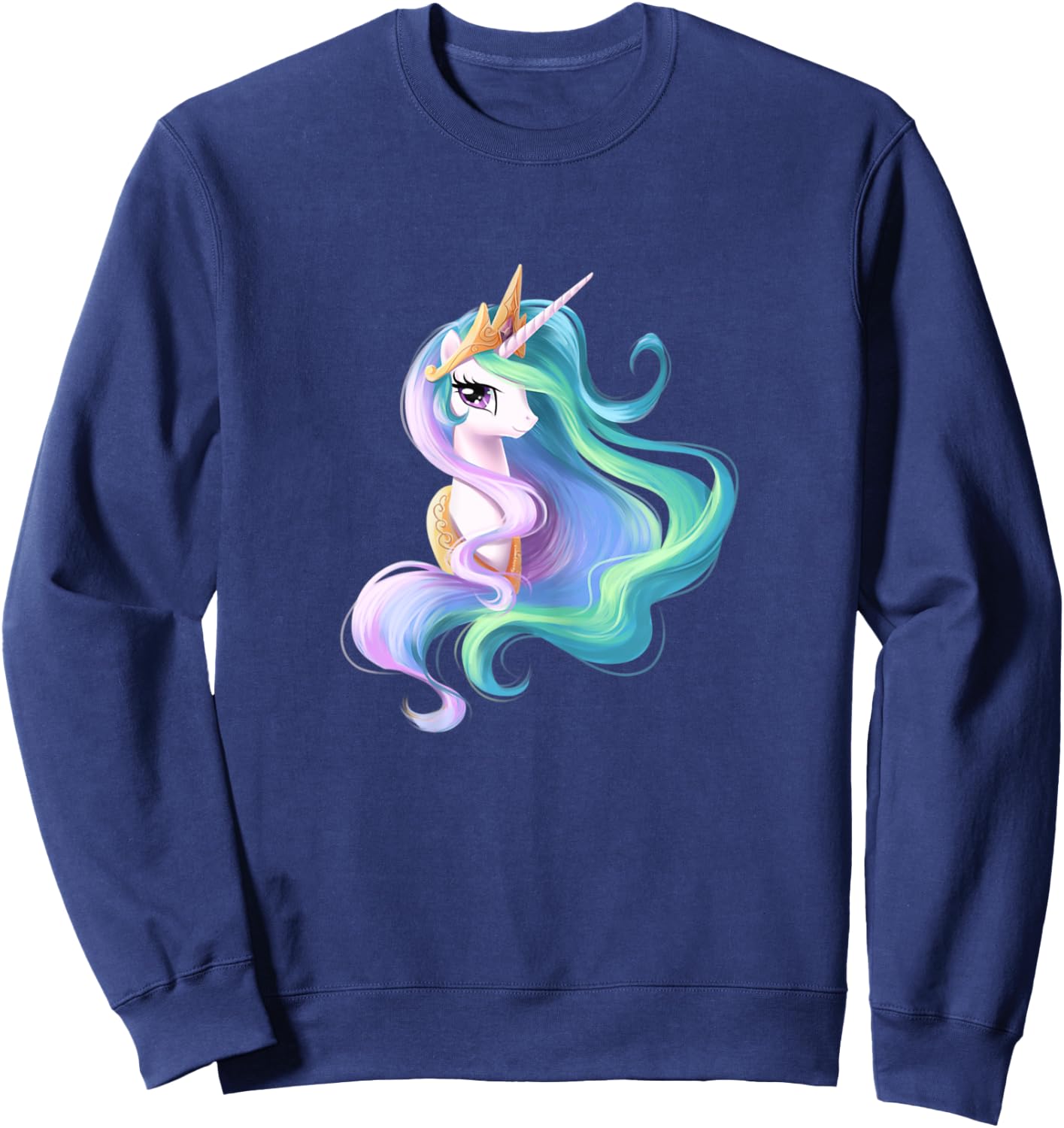 Princess Celestia Unicorn Shirt, A Perfect Unicorn Gift Sweatshirt - Sweatshirt | Navy