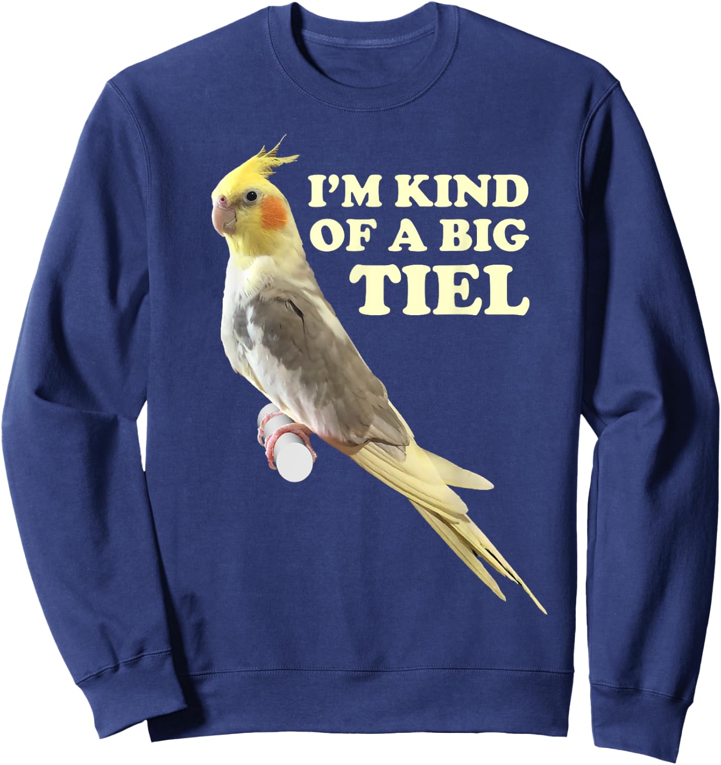 Funny Cute Cockatiel Gift Men Parrot Lover Sweatshirt - Sweatshirt | Navy