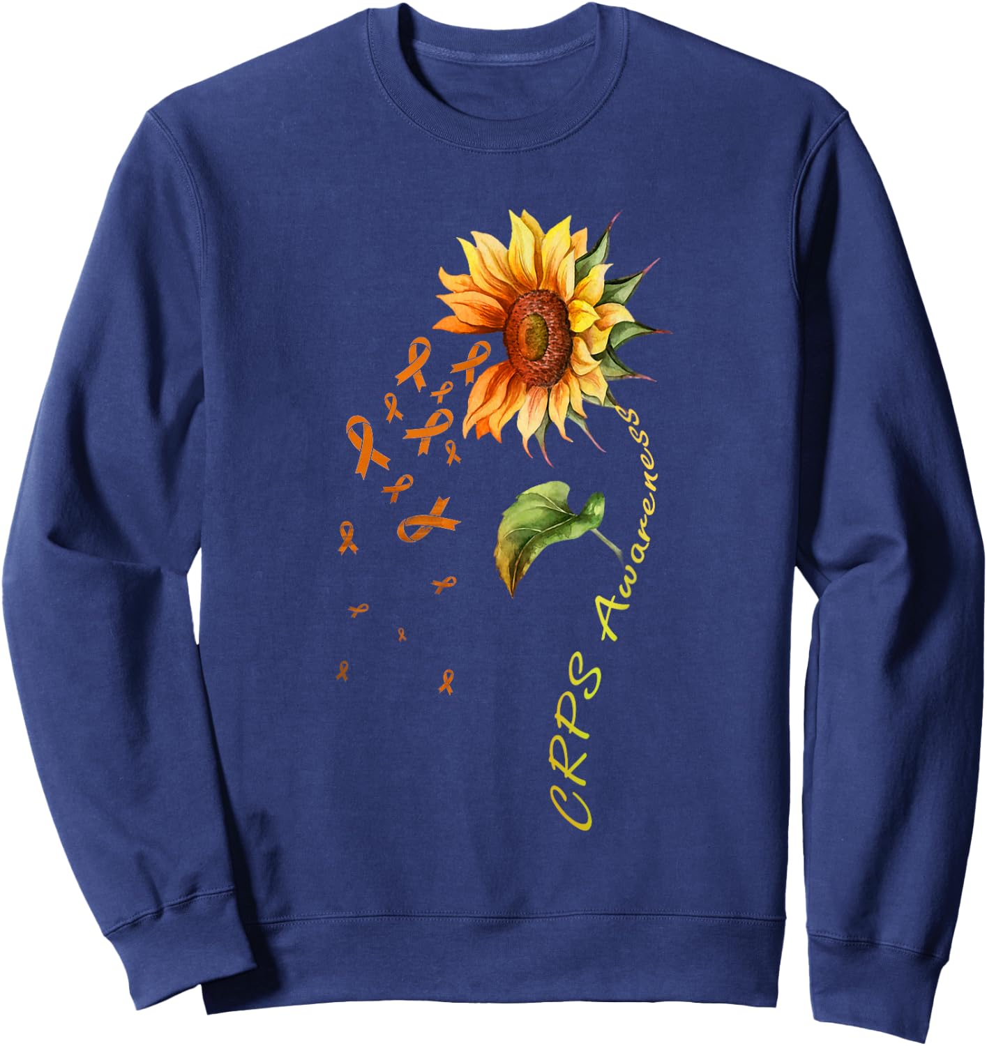 CRPS Awareness Sunflower Shirt Sweatshirt - Sweatshirt | Navy