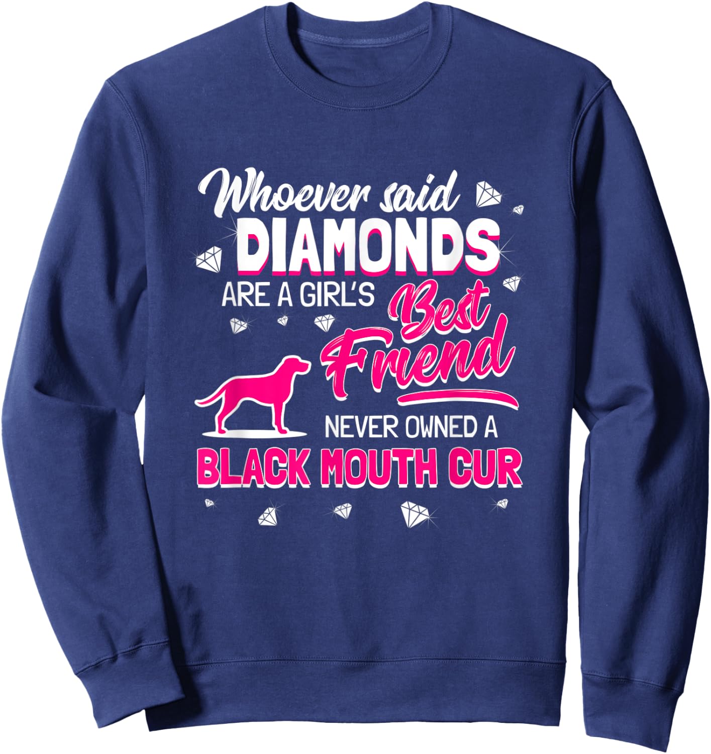Black Mouth Cur Sweatshirt - Sweatshirt | Navy